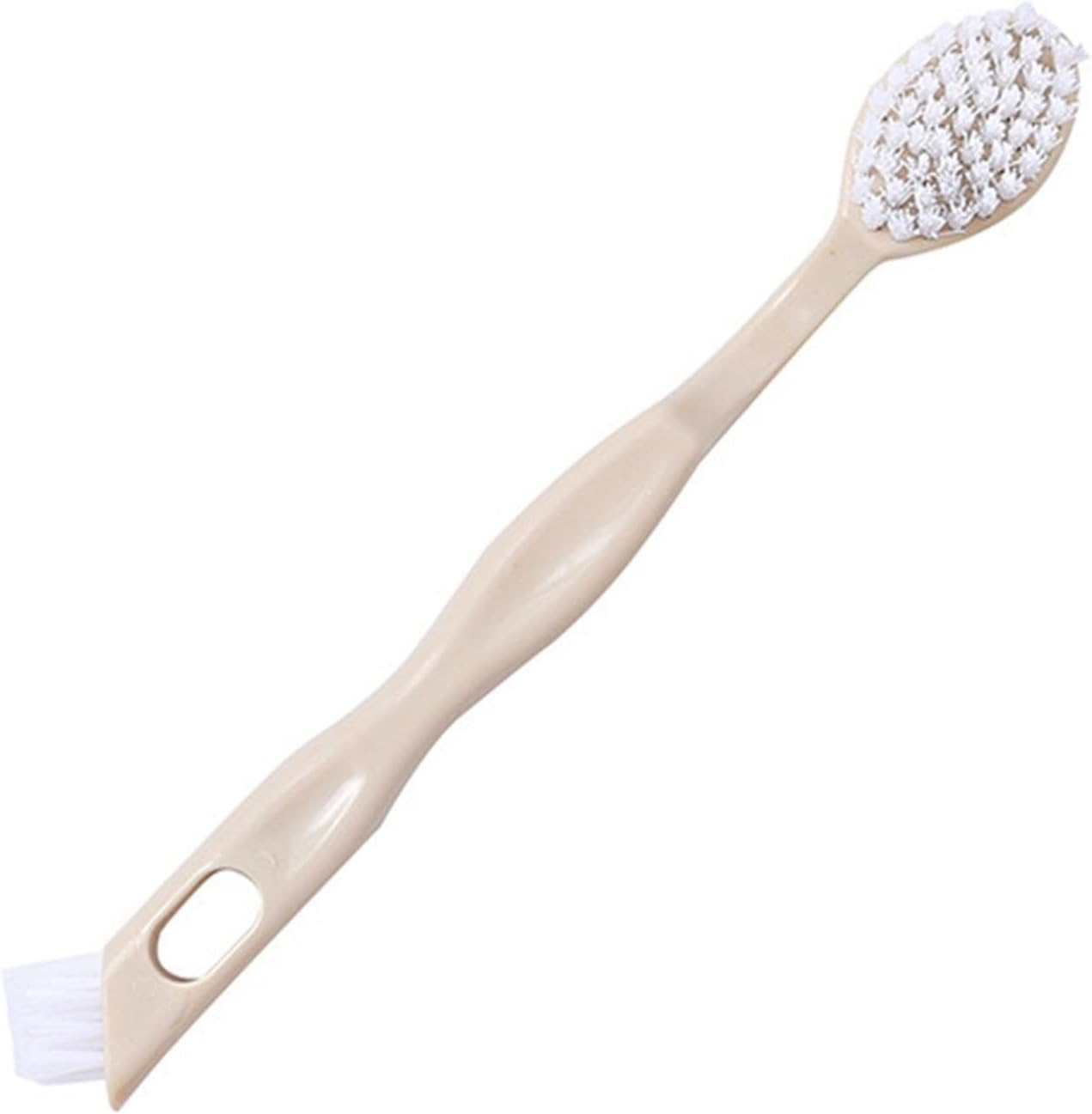 Sneaker Cleaner Brush, Multi Functional Shoe Brush Double Sided Washing Plastic Scrub for Stains (beige) - Image 1