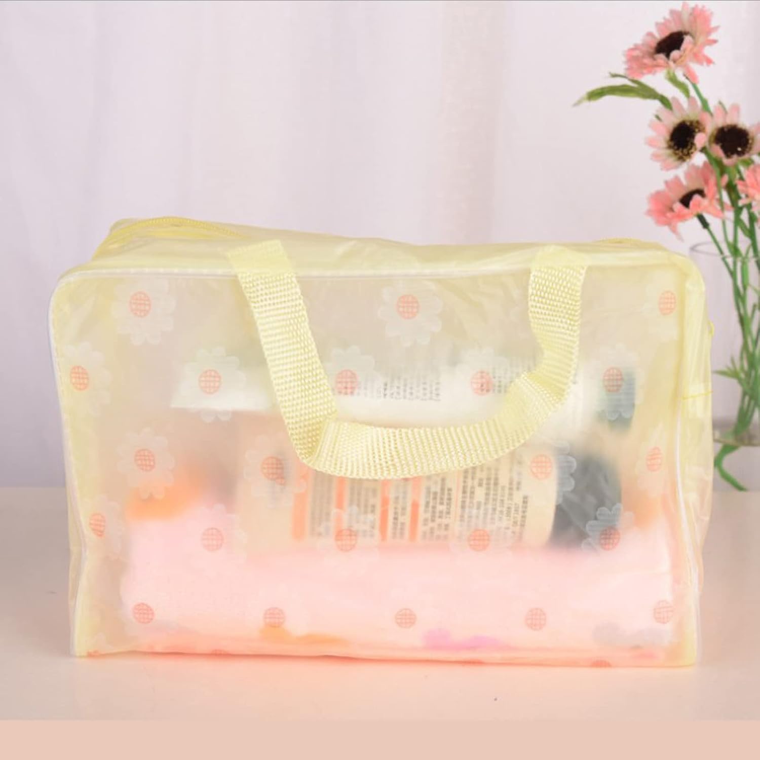 Clear Cosmetics Bag, PVC Zippered Toiletry Carry Pouch Waterproof Makeup Bag Travel Bags Organizer Case for Vacation(blue) - Image 8