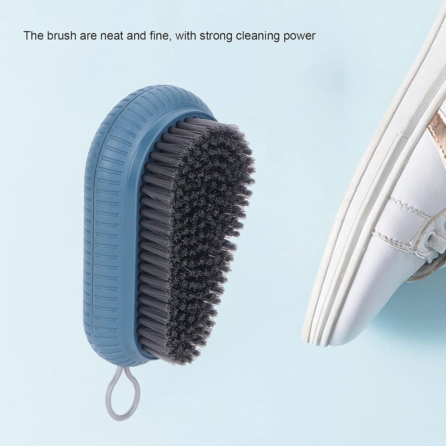 Shower Cleaner Brush, Soft Bristle Cleaning Brush Bath Scrubber for Laundry Stains Clothes Shoe Household Tools Blue - Image 3