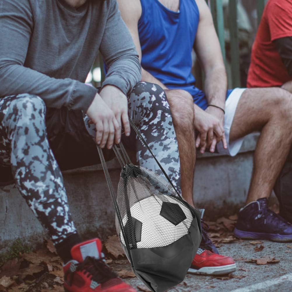 Heavy Duty Mesh Drawstring Bag for Soccer Ball, Oxford Cloth Sports Ball Storage Backpack Multifunction Gym Equipment Bags Volleyball Football - Image 4