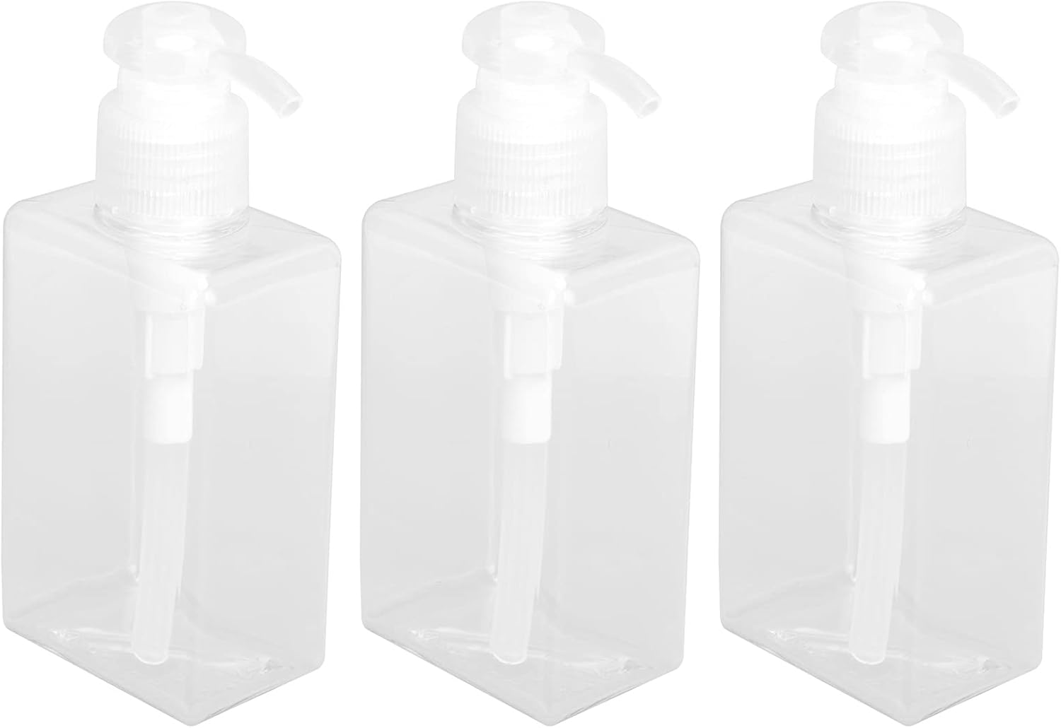 3Pcs Travel Bottle, 150ml Pump Bottle Lotion Dispenser, Clear Reusable Body Wash Container Bottles Empty Liquid Hand Soap Containers Plastic Press For Kitchen Bathroom - Image 1