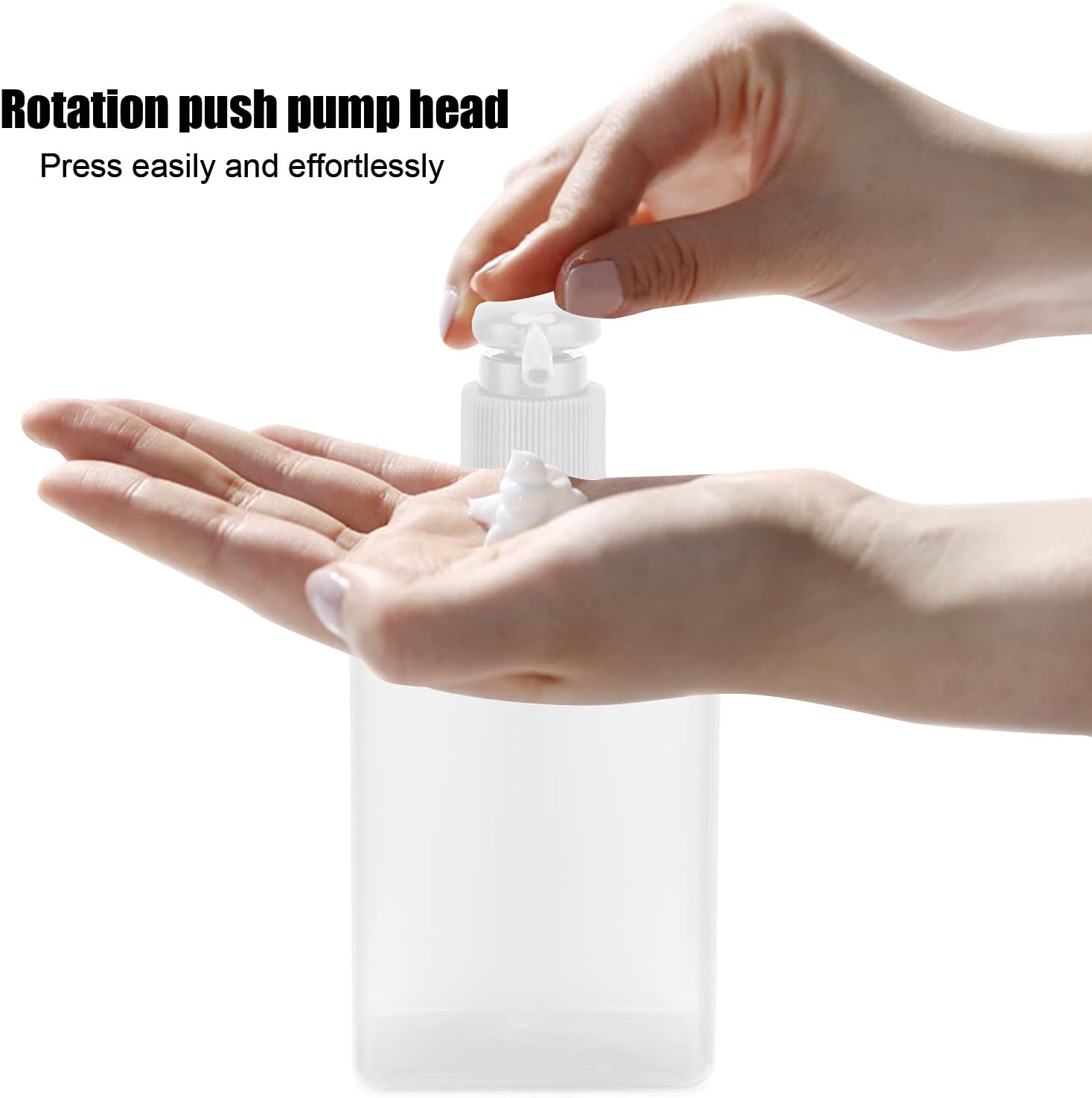 3Pcs Travel Bottle, 150ml Pump Bottle Lotion Dispenser, Clear Reusable Body Wash Container Bottles Empty Liquid Hand Soap Containers Plastic Press For Kitchen Bathroom - Image 5