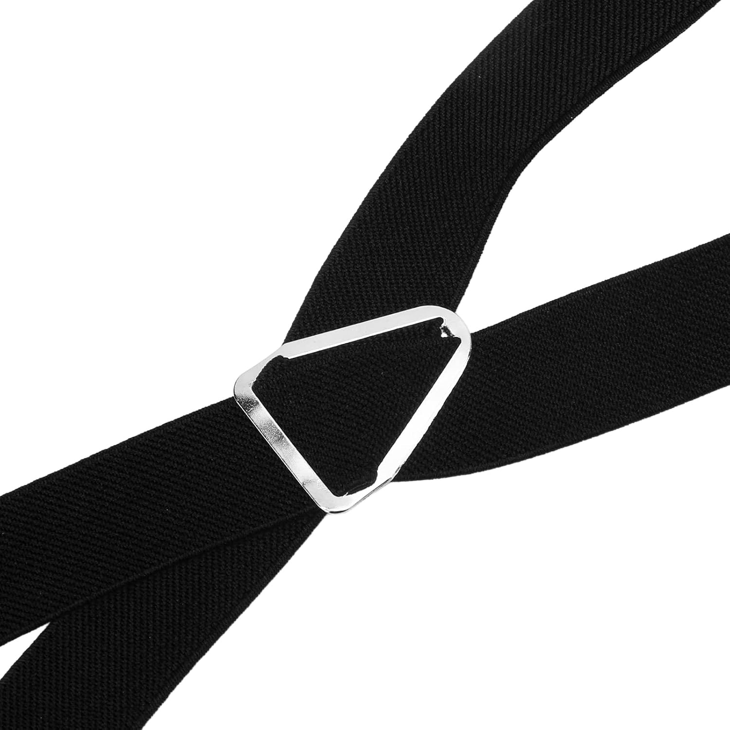 Mens Suspenders,Back Hidden Suspender,Adjustable Stretchable 2.5x110cm/1.0x43.3in Clip Suspenders Fit 4 Metal Buckles Pants for Adult(black) - Image 7