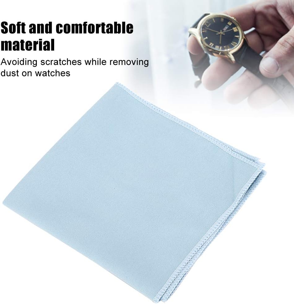 Watch Cleaning Cloths, Soft Jewelry Polishing Cloth Lightweight Glasses Microfiber Cleaner for Coins - Image 5