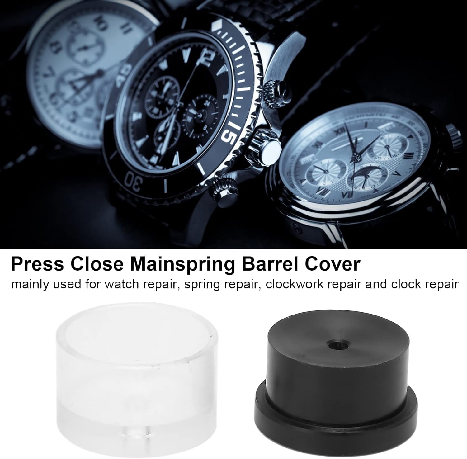 Close Mainspring Barrel Tool, Cover, Watch Press Tool Winder, Professional Watchmaker Winder Repair - Image 2