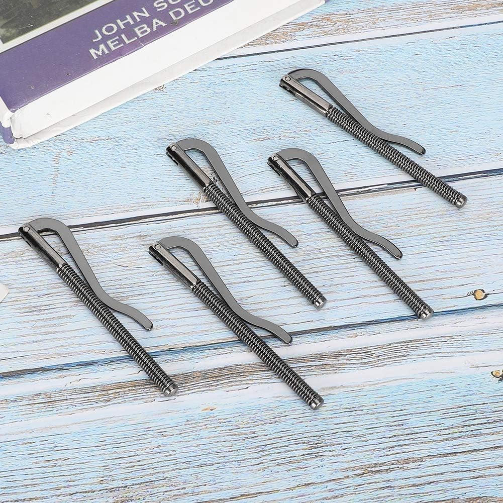 5pcs 3.3in Spring Metal Money Clip, Wallet Clamp Organizers for Bifold Purse(Black) - Image 3