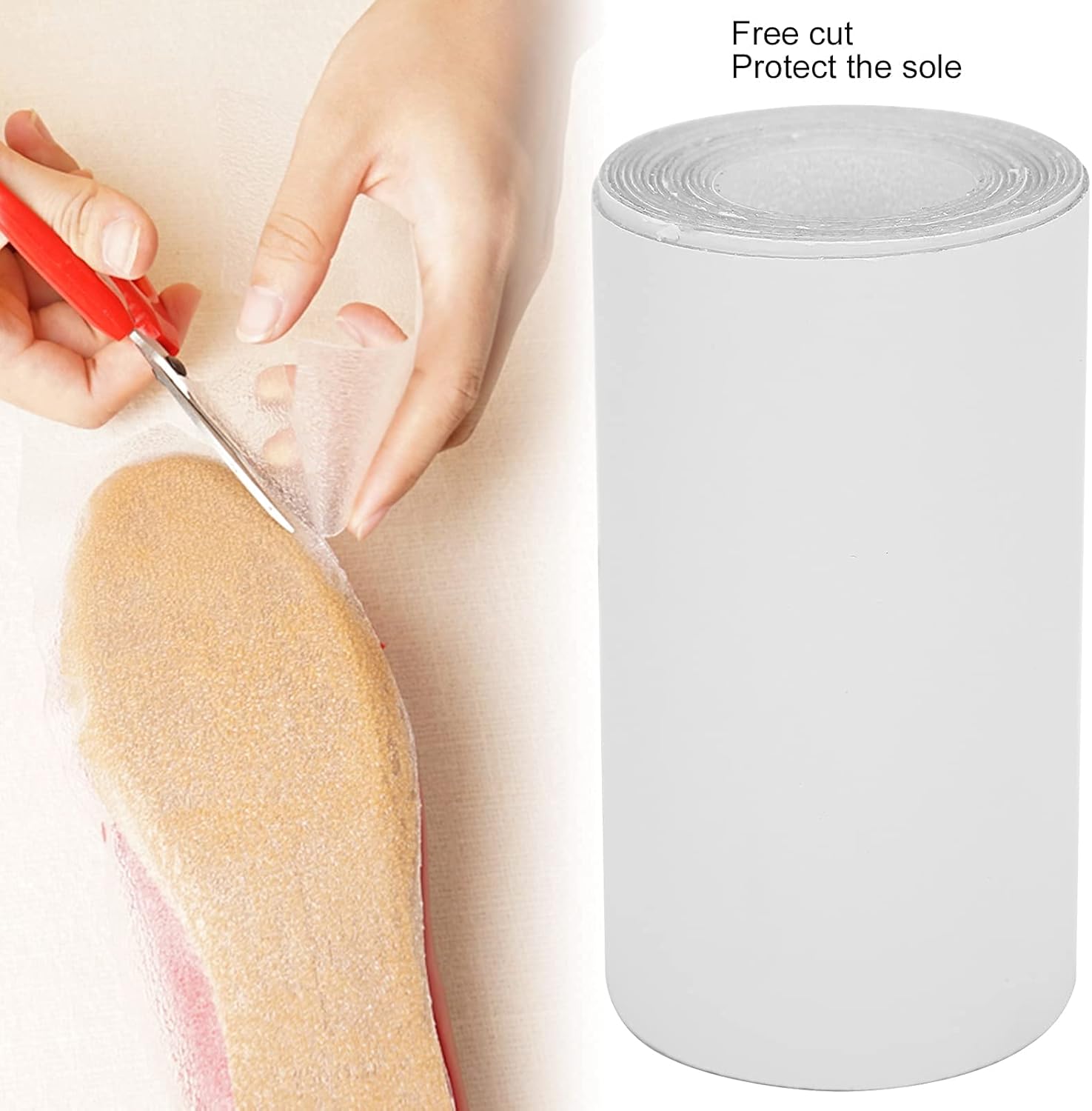 Shoe Bottom Stickers, Self Adhesive High Heels Grip Stickers Slip Resistant Sole Cover Protector for (2 Meter) - Image 5