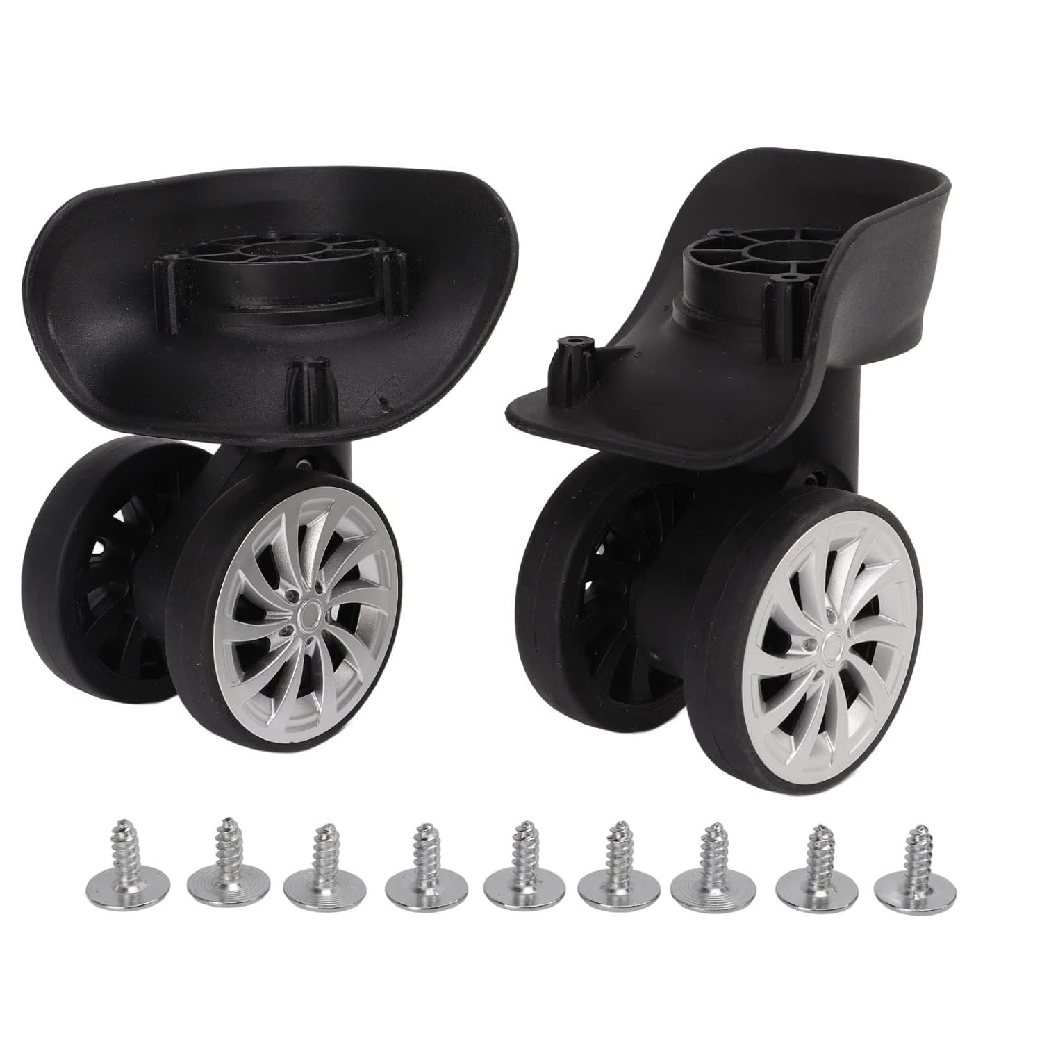 Heavy Duty Plate Casters, 2 Inch Caster Wheels Luggage Replacement Suitcase Repair Wheel for Trolley Case - Image 1