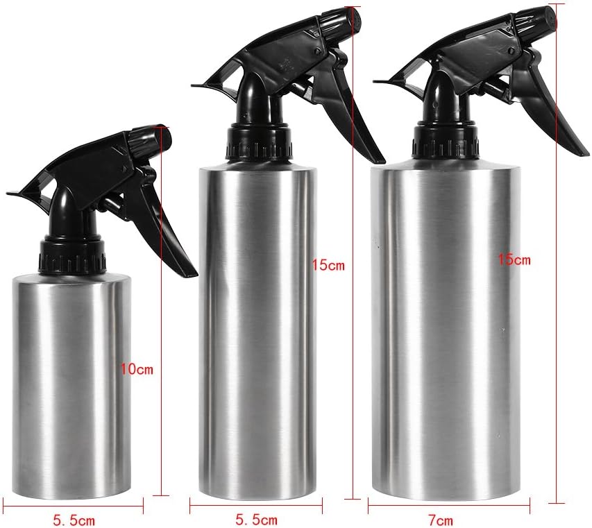Stainless Steel Spray Bottle,Fine Mist Sprayer Empty Refillable Container for Kitchen Bathroom or Plants Water Sprayer(350ML) multi - Image 5