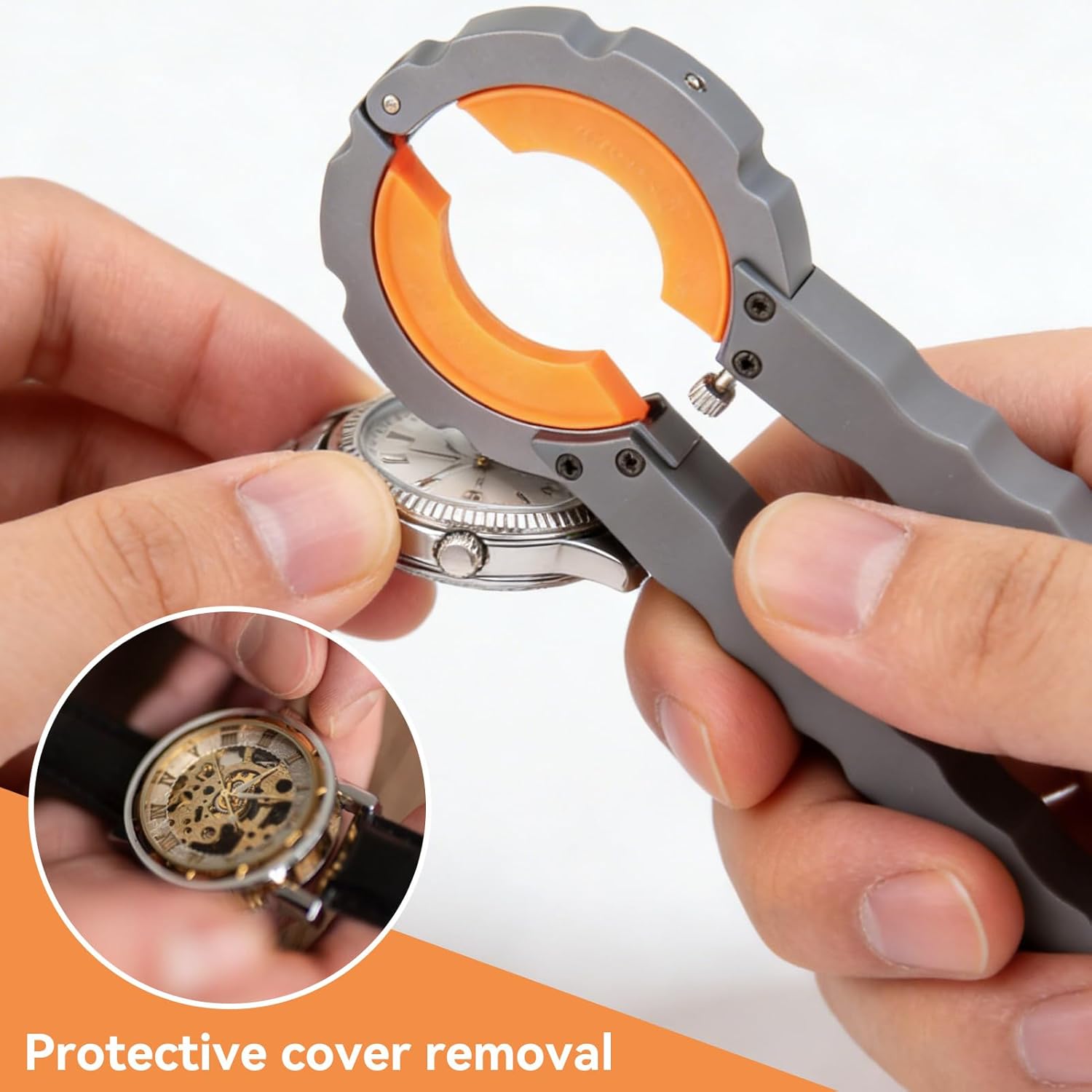 Watch Bezel Ring Remover Kit, Professional Glass Lens Replacement Protective Cover Removal Tool for Watchmaker - Image 3