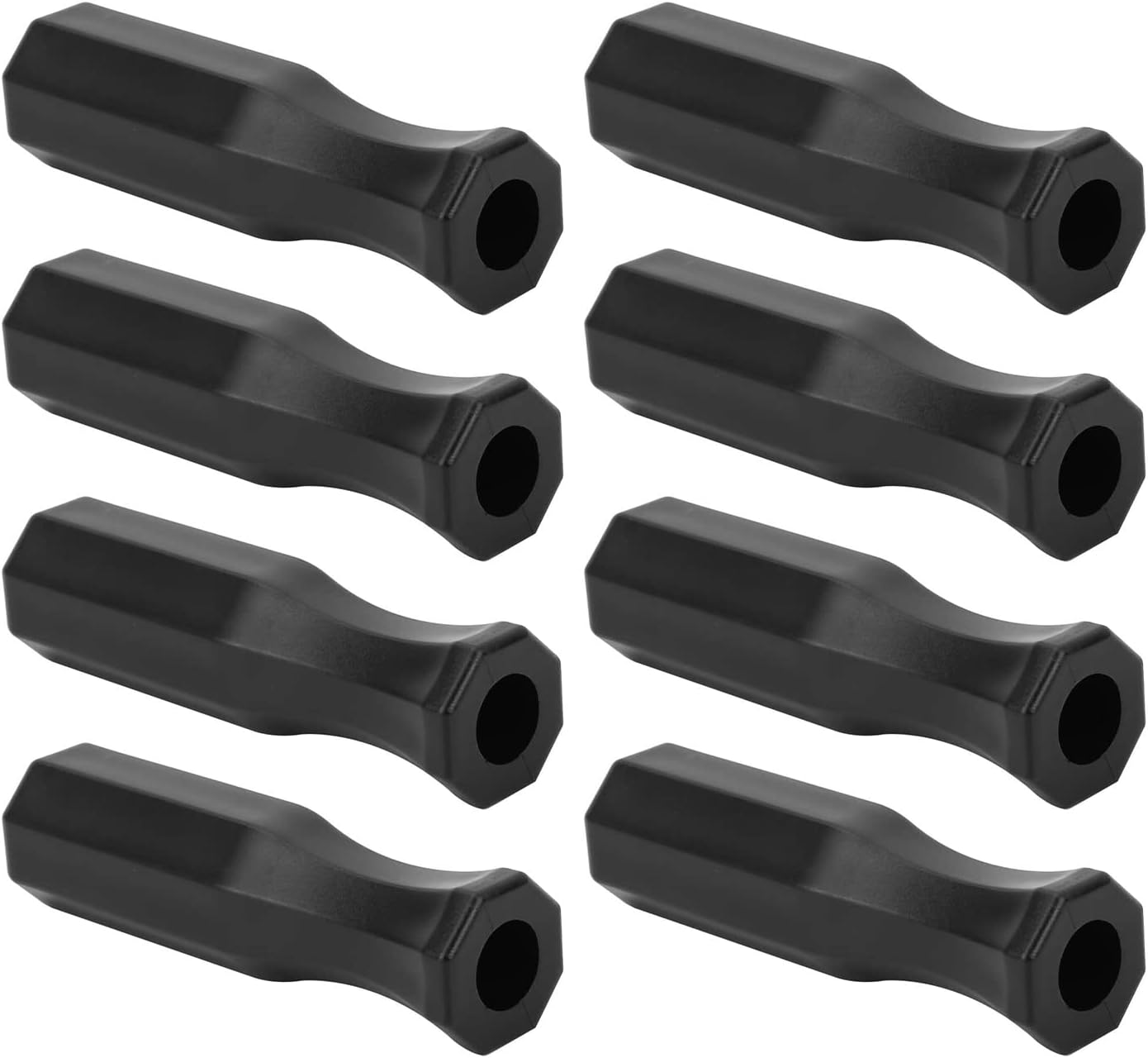 8pcs Foosball Table Handles, 4.7in Plastic Octagonal Handles for Standard Tables Handle Grip Top Game Replacement Part Accessories - Image 1