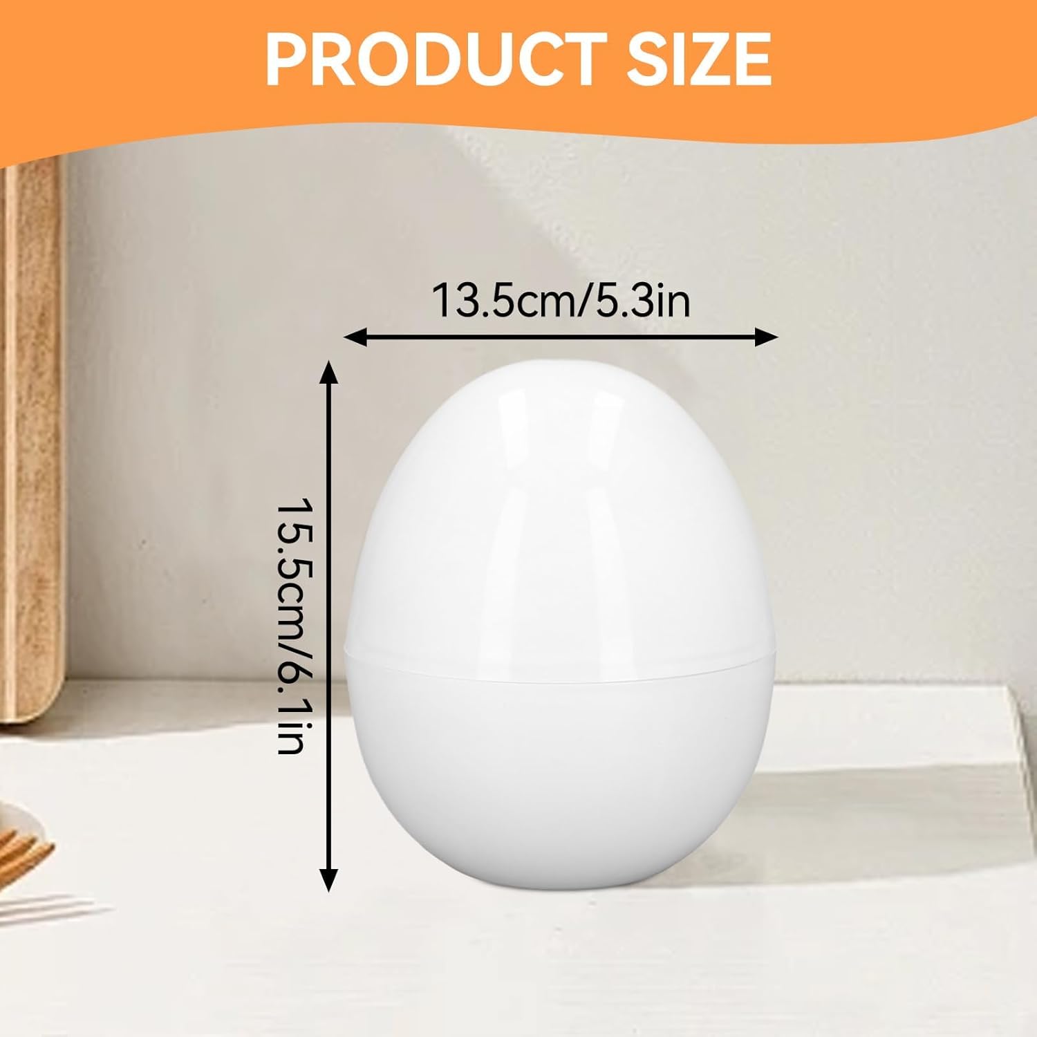 Microwave Egg Cooker, Hard Boiled 4 Capacity Boiler Steamer Poacher Microwavable with Lid for Cooking Kitchen Tools - Image 3