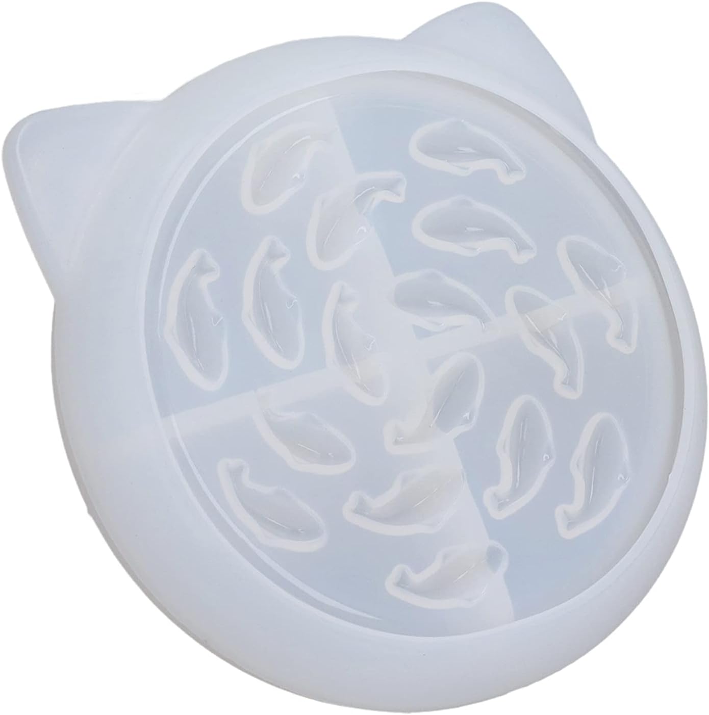 Epoxy Resin Mold, Silicone Dog Bowl Molds Slow Feeder Food Bowls Water Plate Mould for Small Medium Dogs Cats Puppy(cat) - Image 1