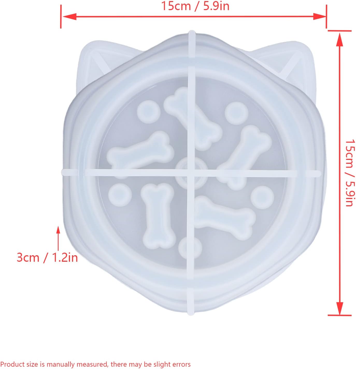 Epoxy Resin Mold, Silicone Dog Bowl Molds Slow Feeder Food Bowls Water Plate Mould for Small Medium Dogs Cats Puppy(cat) - Image 3