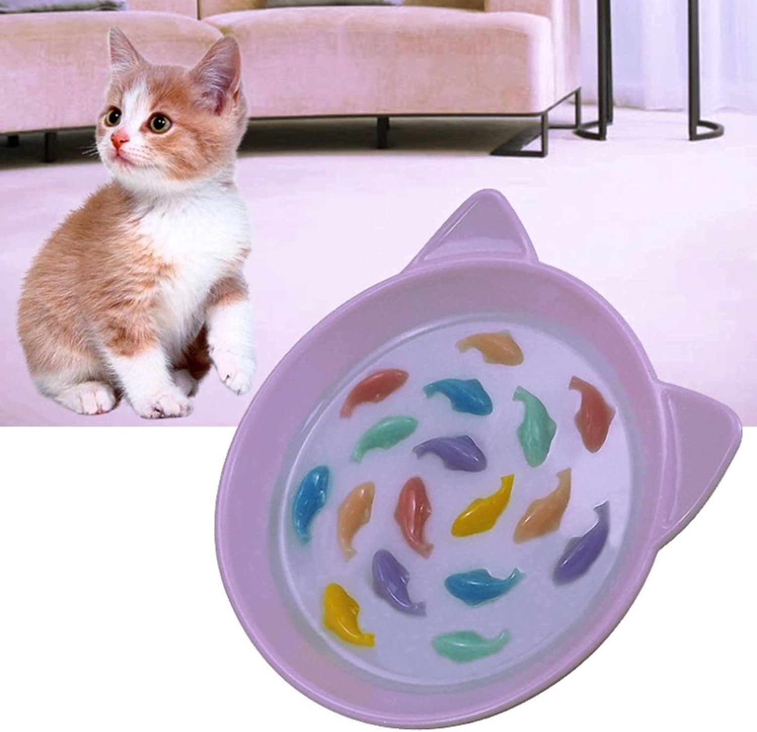 Epoxy Resin Mold, Silicone Dog Bowl Molds Slow Feeder Food Bowls Water Plate Mould for Small Medium Dogs Cats Puppy(cat) - Image 5