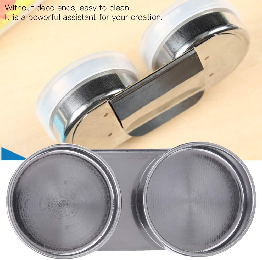 Double Dipper Palette Cup, Stainless Steel Oil Painting Cup with Lid and Clip for Watercolor Gouache Acrylic - Image 5