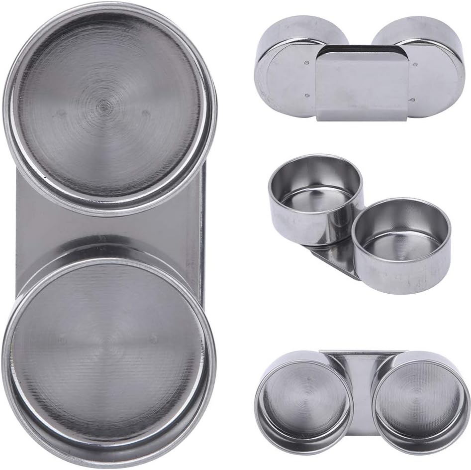 Double Dipper Palette Cup, Stainless Steel Oil Painting Cup with Lid and Clip for Watercolor Gouache Acrylic - Image 7