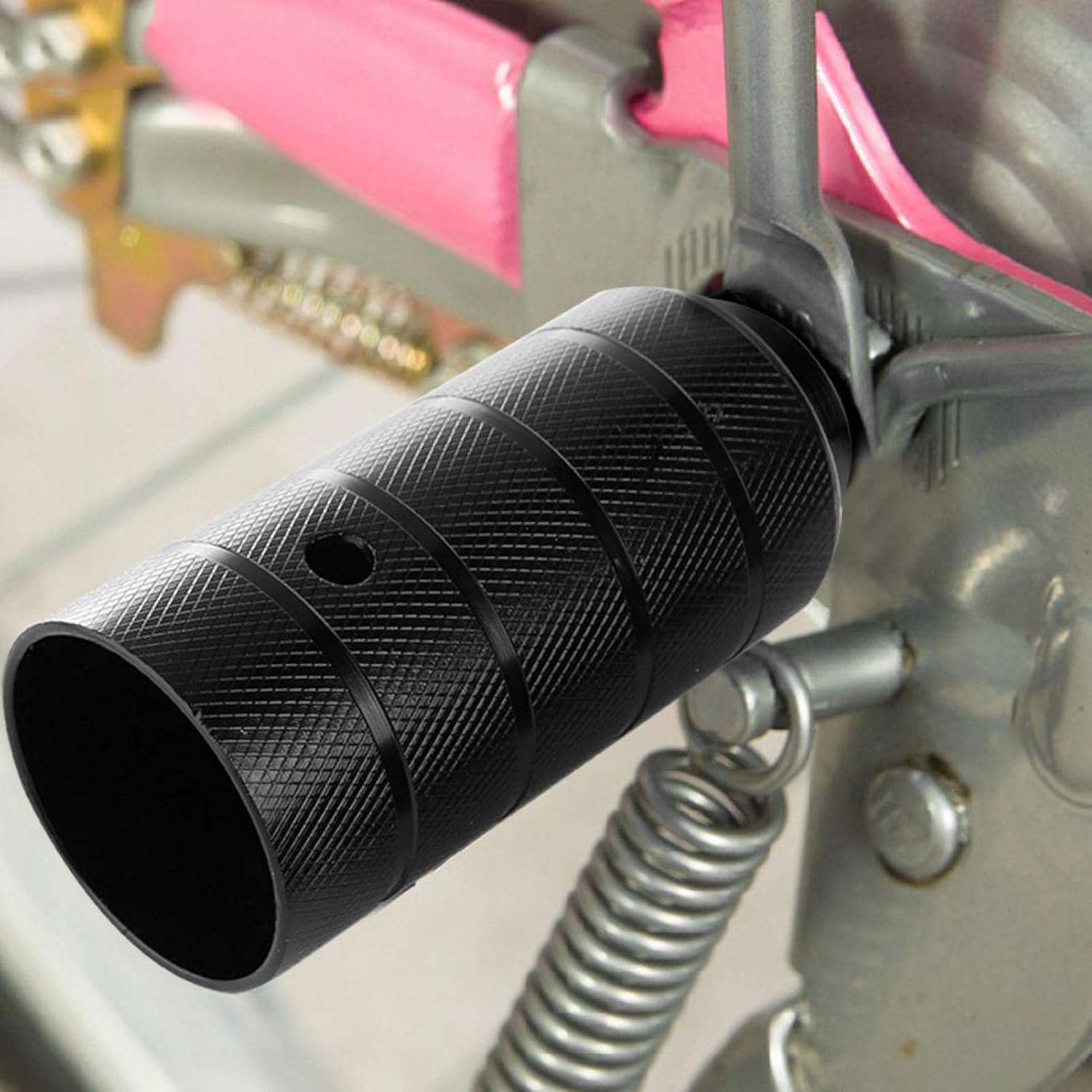 2PCS Steel Bike Pegs, Anti Skid Lead Foot Bicycle Peg Mini Cycling Rear Stunt 1.97 x 4.33in for Mountain - Image 6