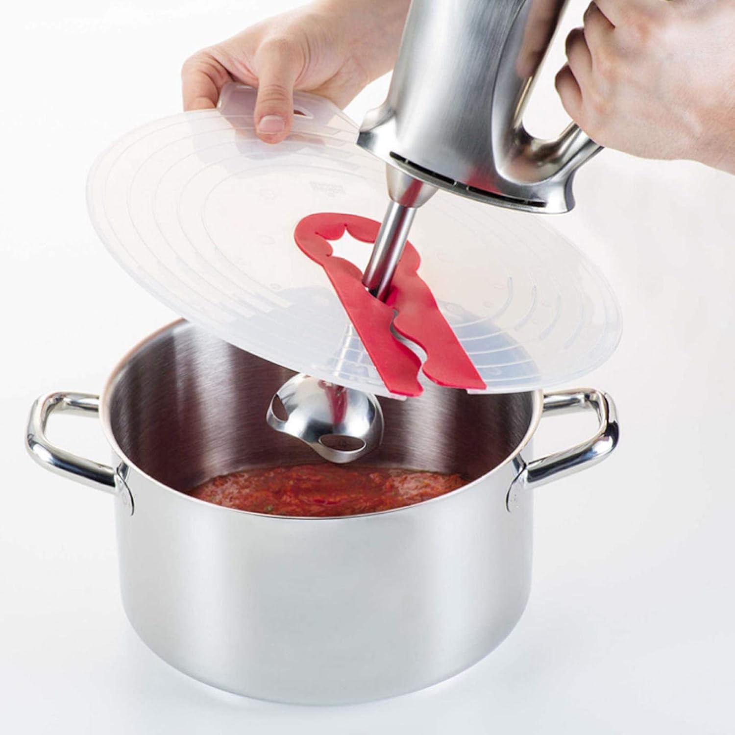 12 Inch Mixing Bowl Splatter Guard, Silicone Hand Mixer Shield Splash Guard Anti Cover for Baking & Cooking - Image 8