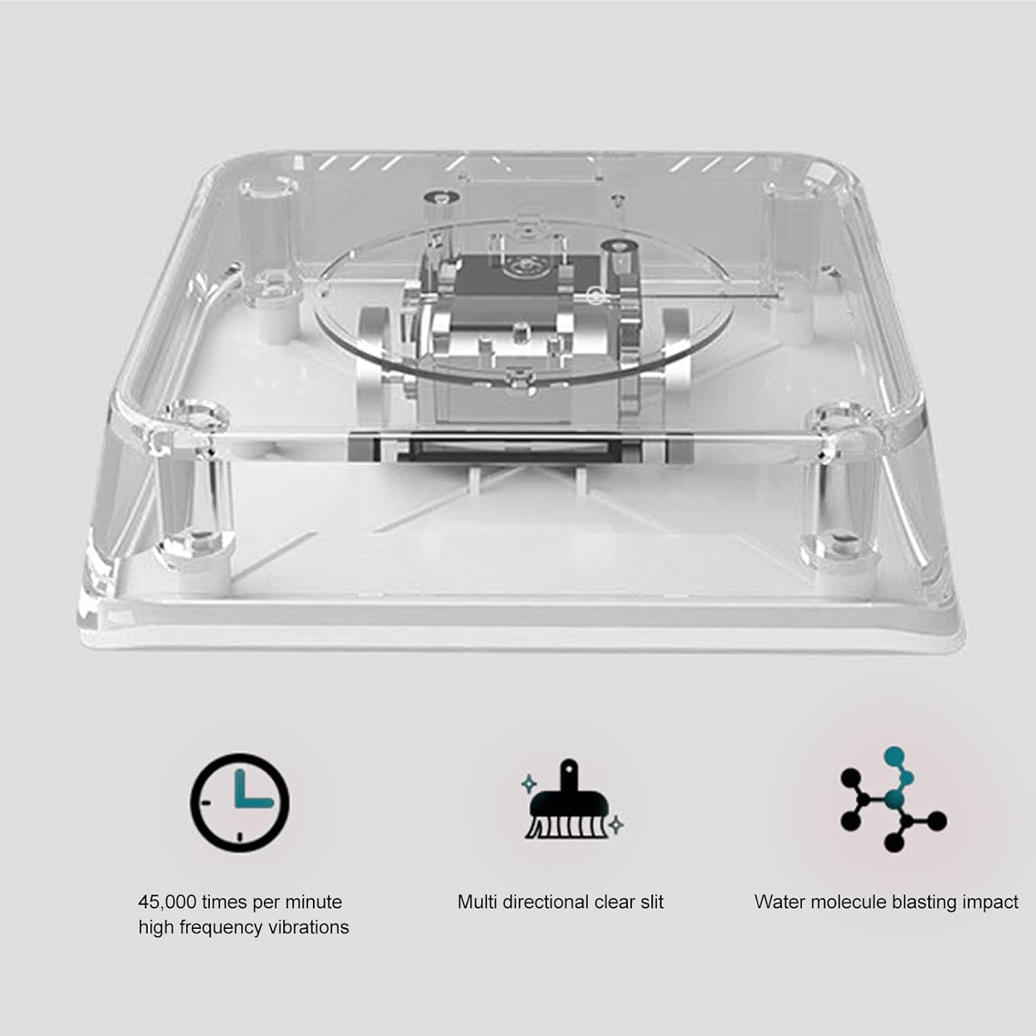 Sink Washing Machine, Portable Ultrasonic Machine Mini Electrolysis USB Dishwasher for Household Kitchen Supply ﻿ (White) White - Image 3
