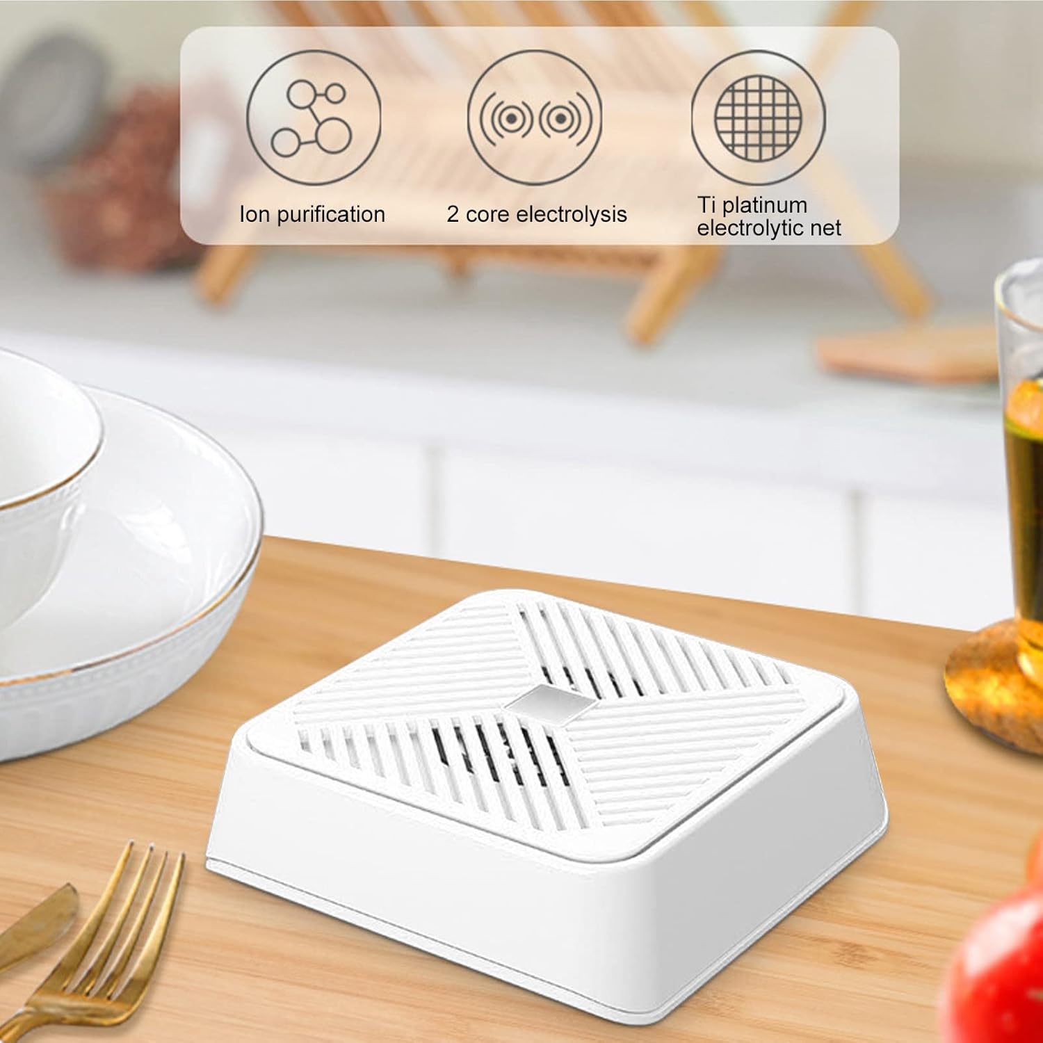 Sink Washing Machine, Portable Ultrasonic Machine Mini Electrolysis USB Dishwasher for Household Kitchen Supply ﻿ (White) White - Image 4