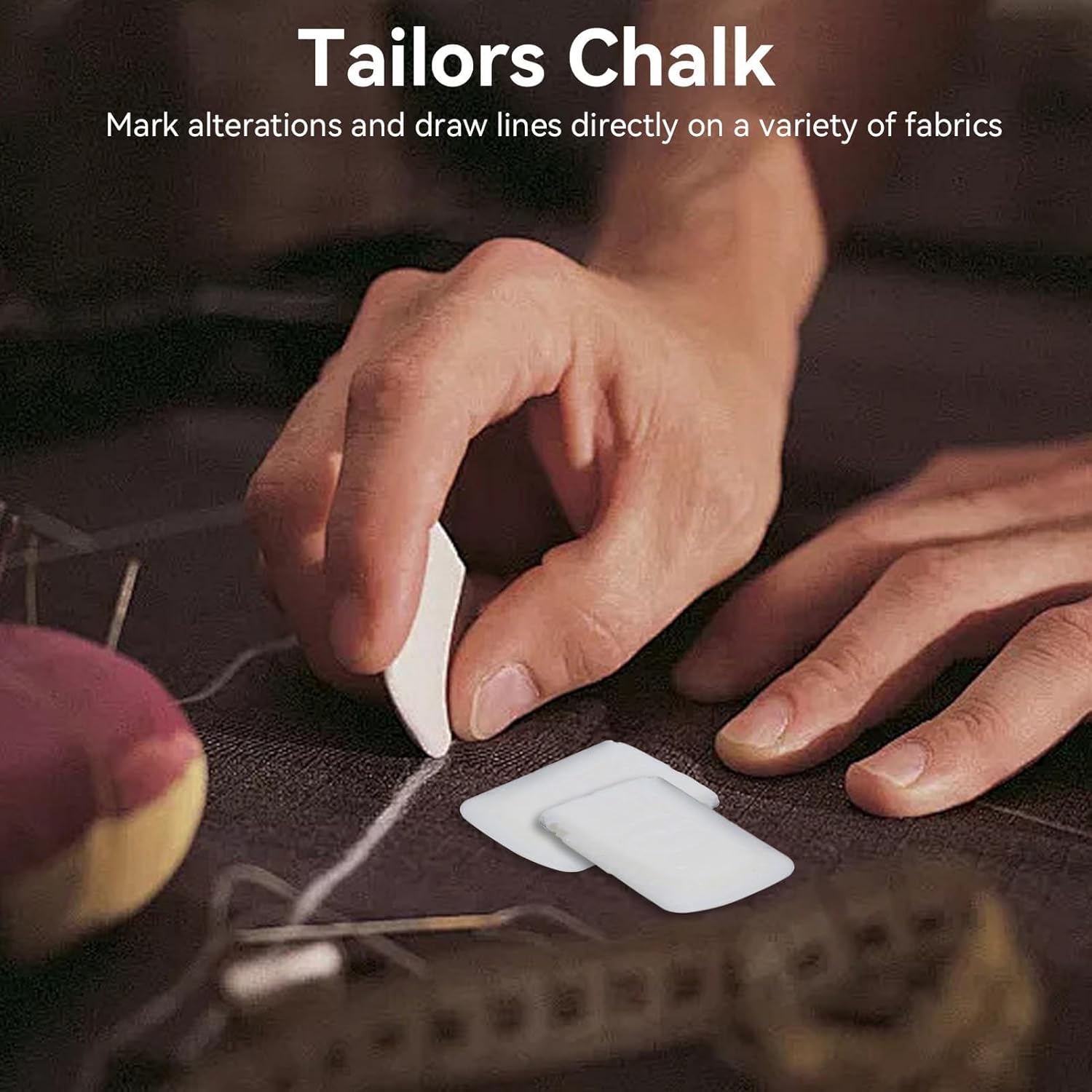 10PCS Tailors Chalk, Sewing Fabric Markers Washable Chalk DIY Crafts White for Quilting Supplies Accessories - Image 2