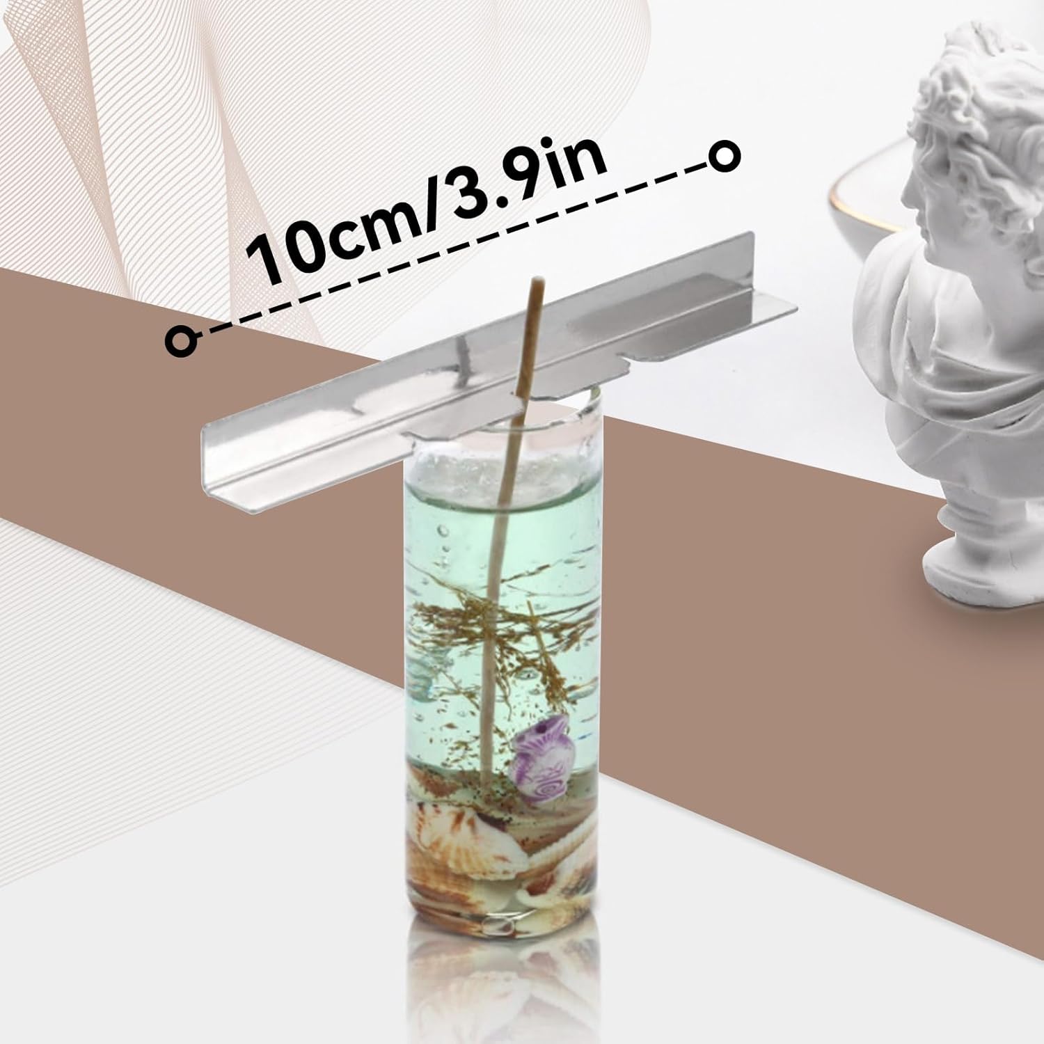 10PCS Metal Candle Wick Holder, Holders for Making Centering Tool Stainless Steel Device DIY Craft - Image 2