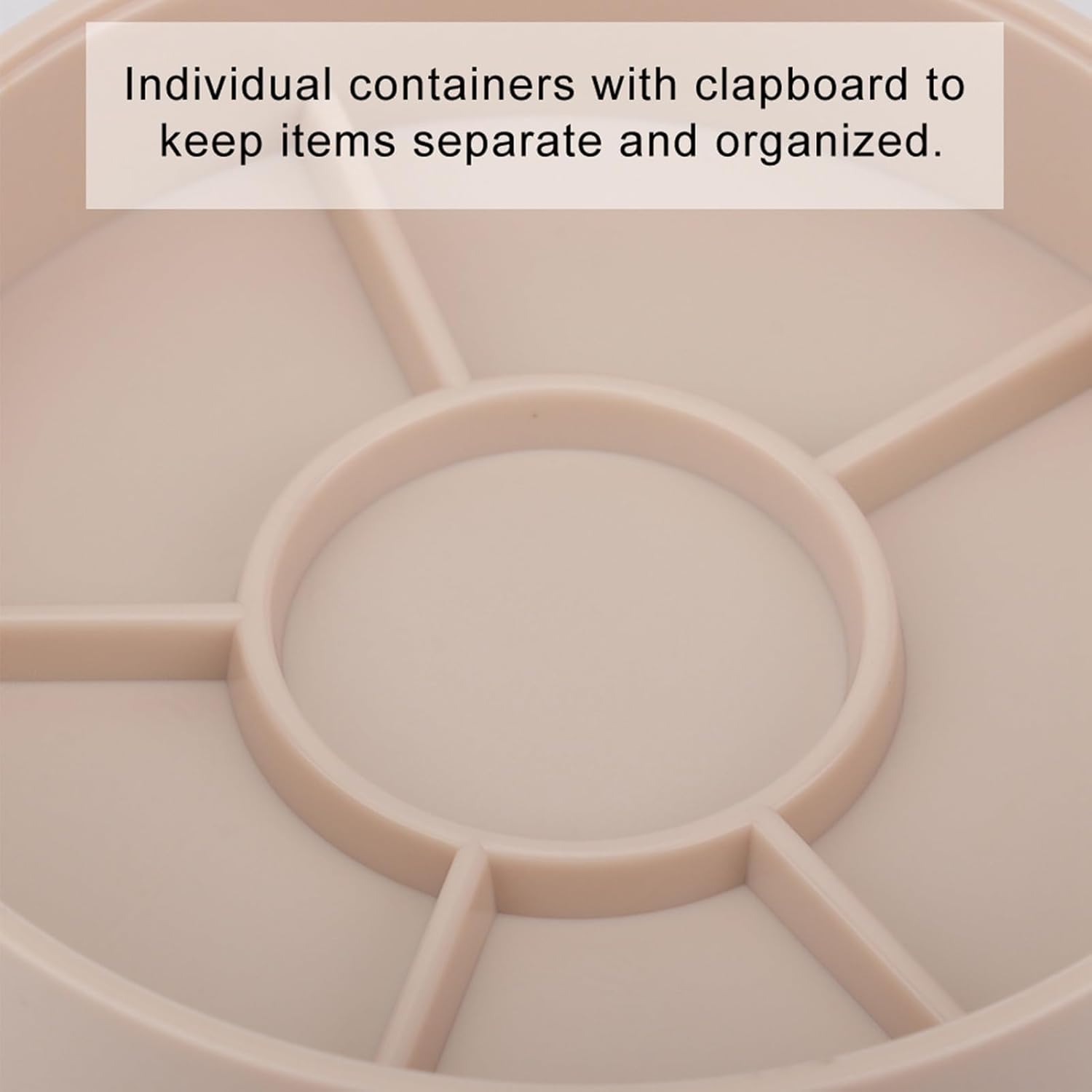 5 Layer Watch Parts Storage Box, Plastic Tray Watchmaker Repair Tool Container for Screw Component Movement Hardware Part (Round)  Redondo - Image 7