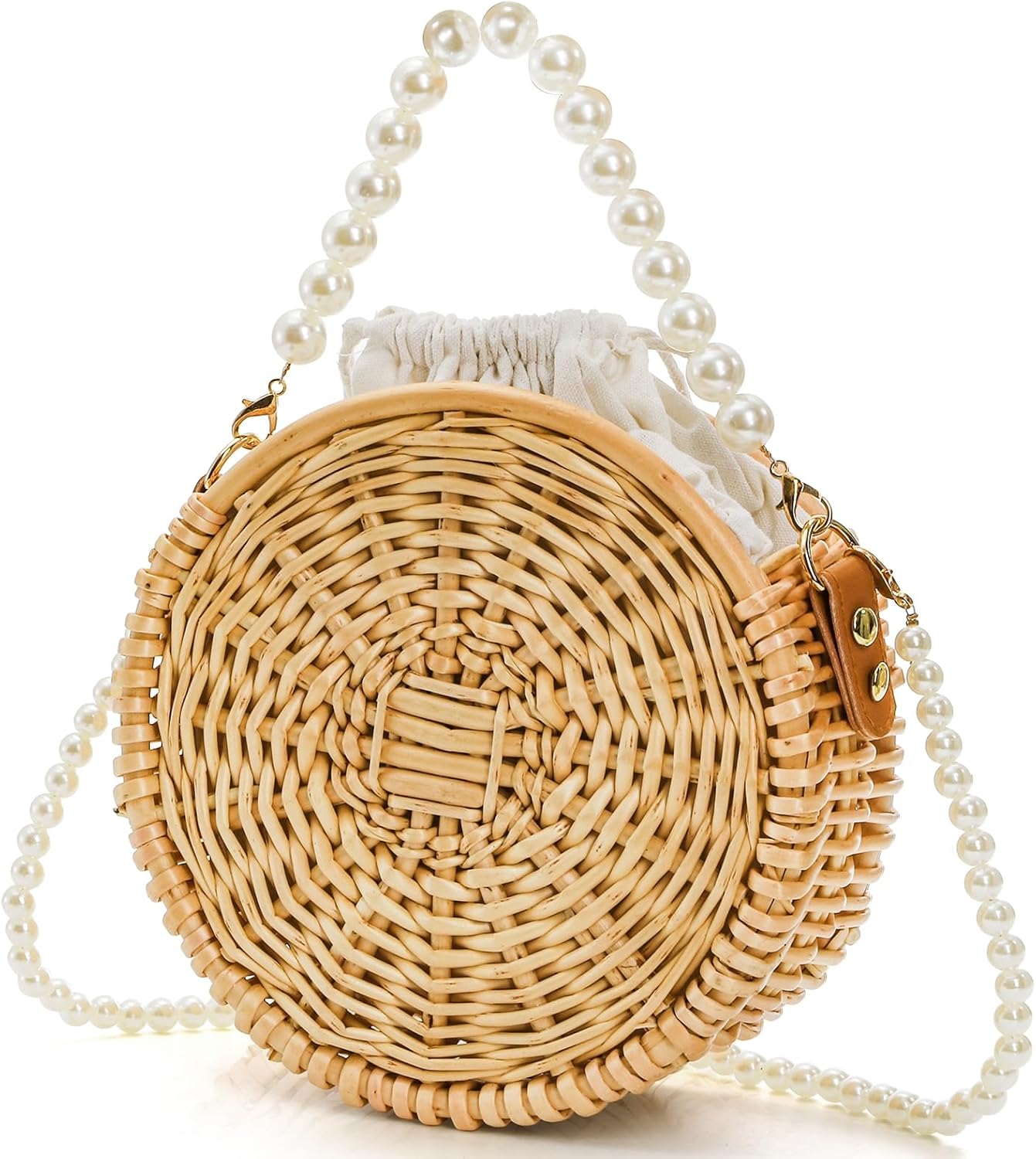 Round Rattan Bag, 8