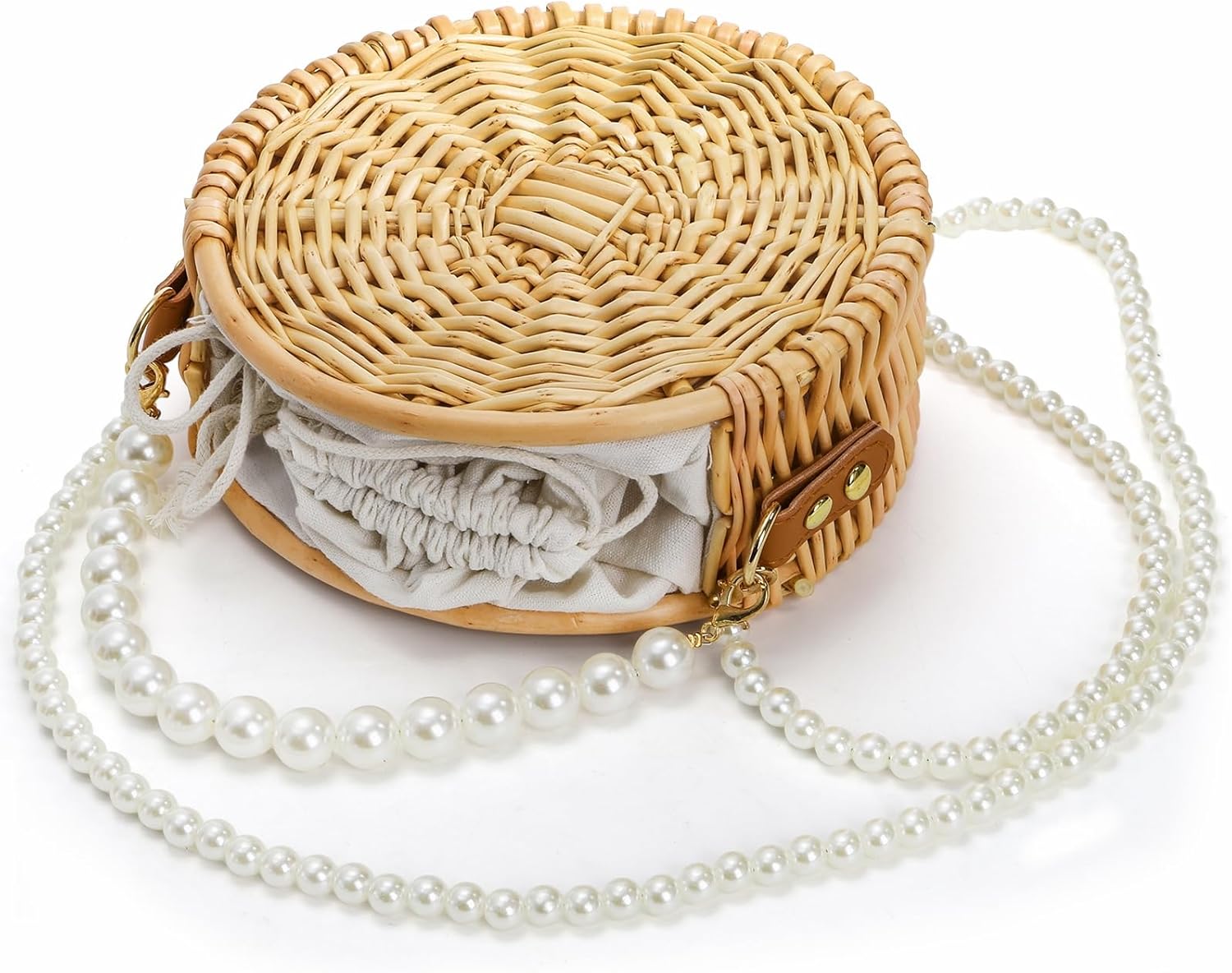 Round Rattan Bag, 8