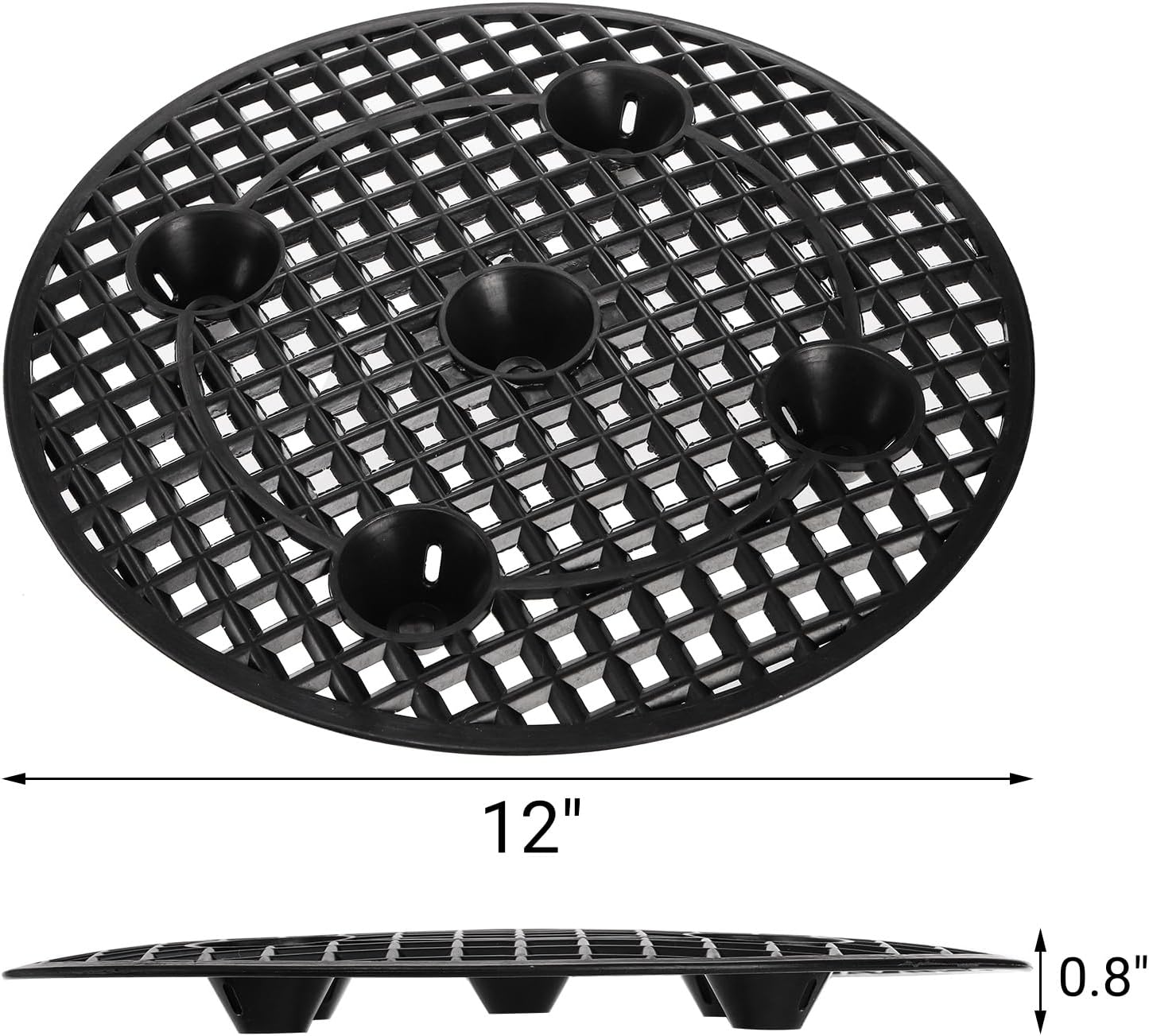 15 PCS Plant Level Pot Elevator, 12 inch Plastic Potted Stands, Large Patio Planter Riser Holder, Deck Floor Protector to Prevent Rot Damage, Trivet for Indoor Outdoor Garden - Image 2