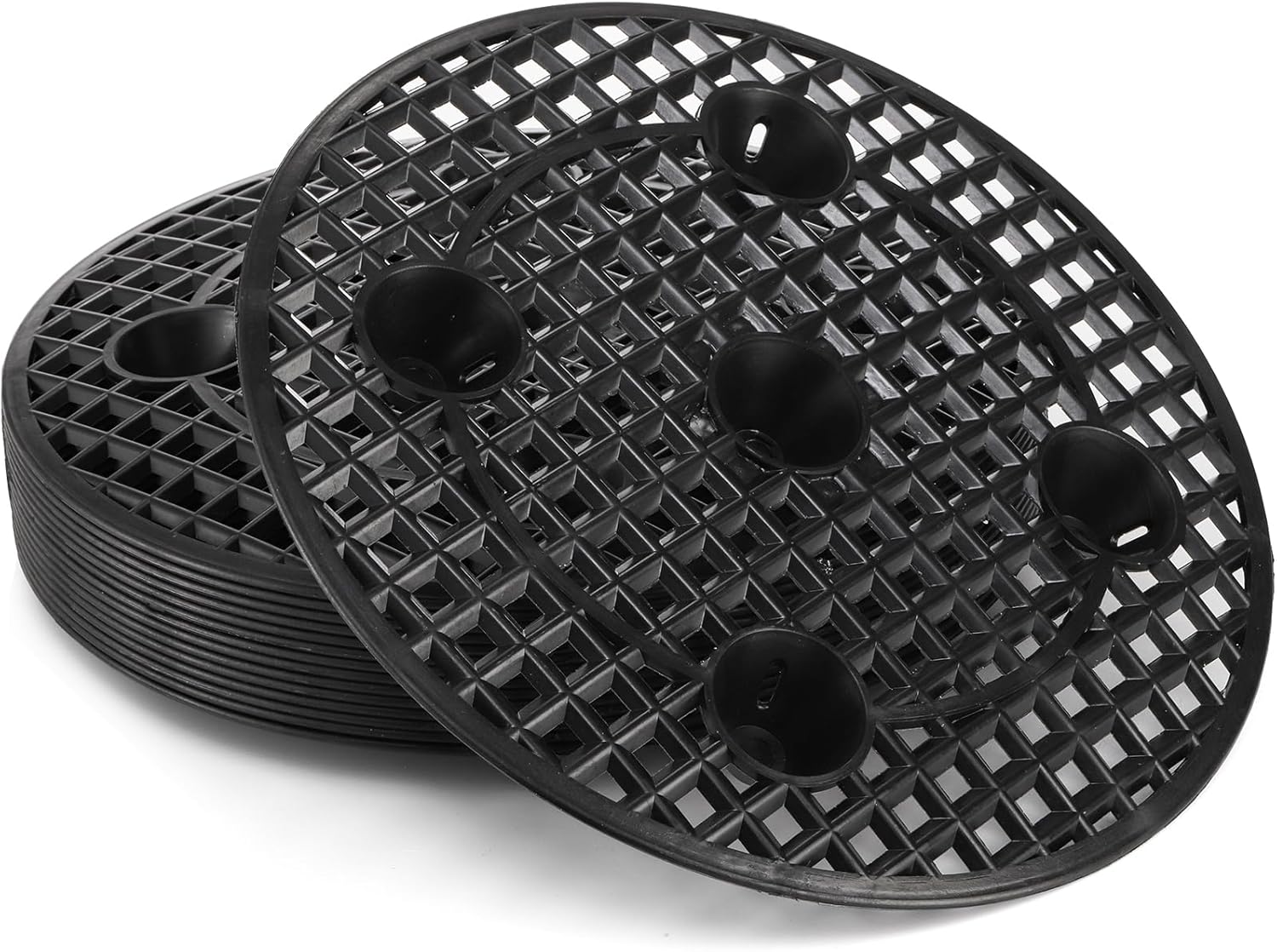 15 PCS Plant Level Pot Elevator, 12 inch Plastic Potted Stands, Large Patio Planter Riser Holder, Deck Floor Protector to Prevent Rot Damage, Trivet for Indoor Outdoor Garden - Image 5