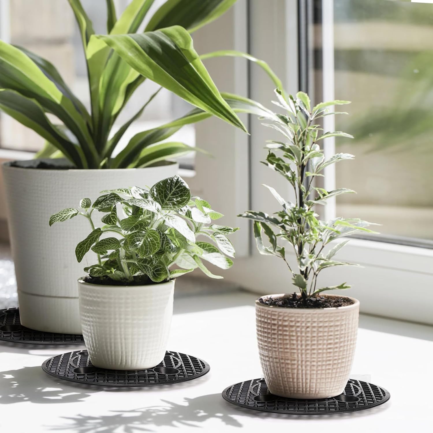 15 PCS Plant Level Pot Elevator, 12 inch Plastic Potted Stands, Large Patio Planter Riser Holder, Deck Floor Protector to Prevent Rot Damage, Trivet for Indoor Outdoor Garden - Image 6