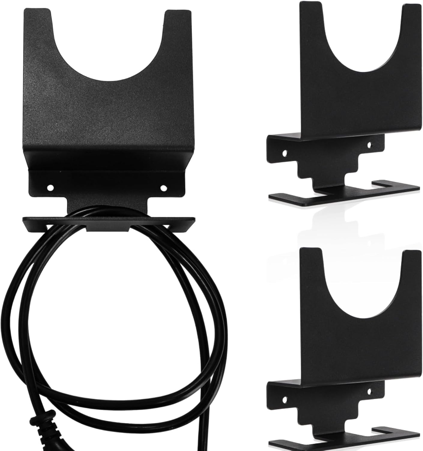 4 Pack Angle Grinder Holder, Wall Mount Bracket for 5 inch Grinder, Polisher Storage Rack Stand with Cord Hook, Garage Tool Hanger Grinders Impact Wrench Cutters Waxing Machines - Image 6