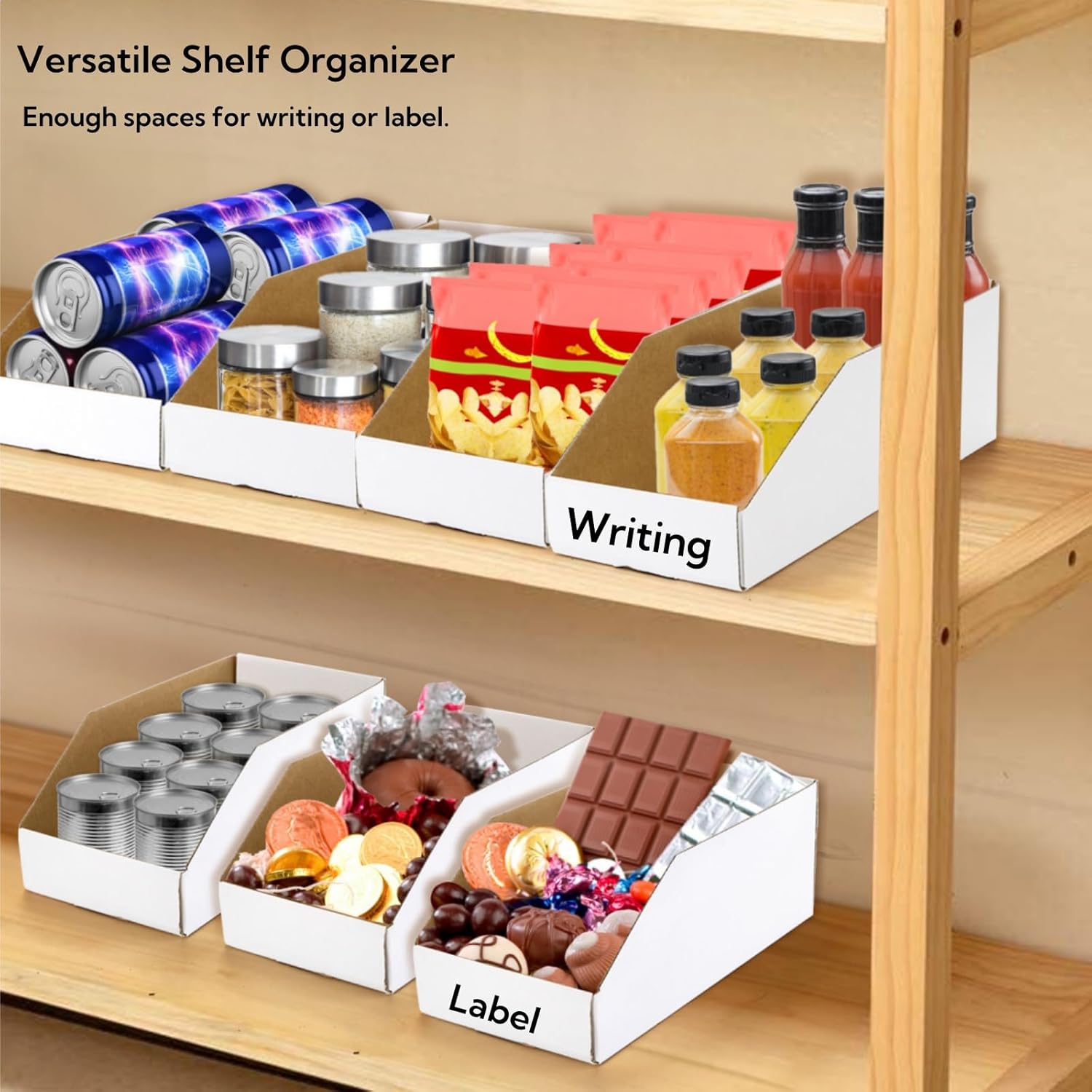 35 Pack Cardboard Storage Bins, 12