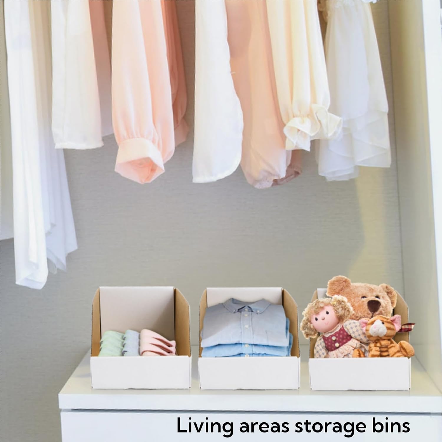 35 Pack Cardboard Storage Bins, 12