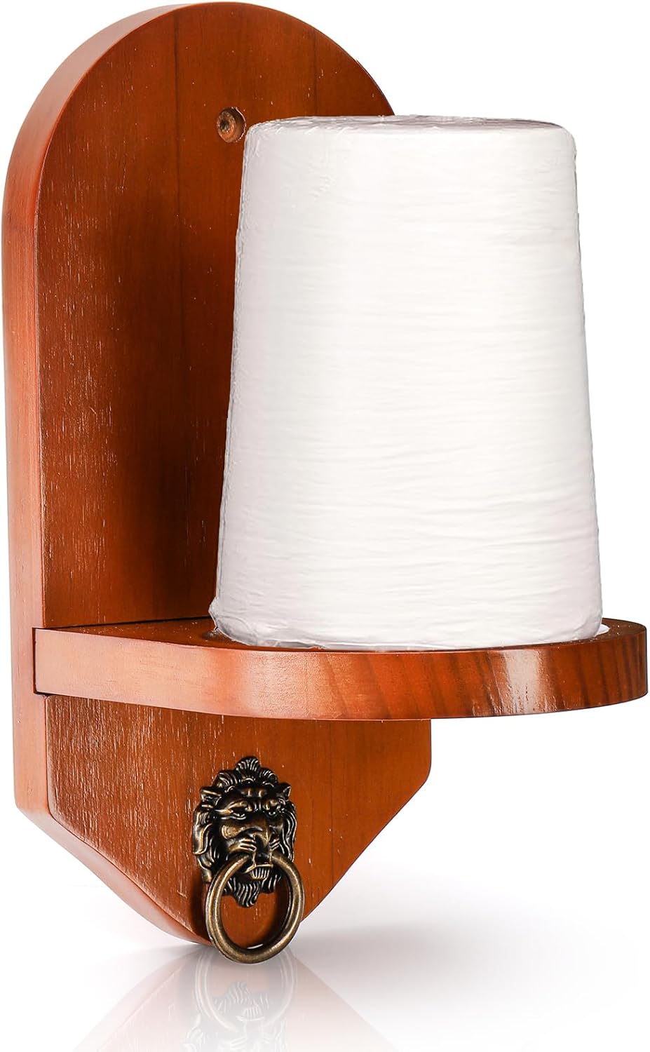 Wall Mounted Cone Chalk Holder, Solid Wood Pool Hand Billiards Table Holder with Beveled Edge and Hardware, Accessories - Image 3
