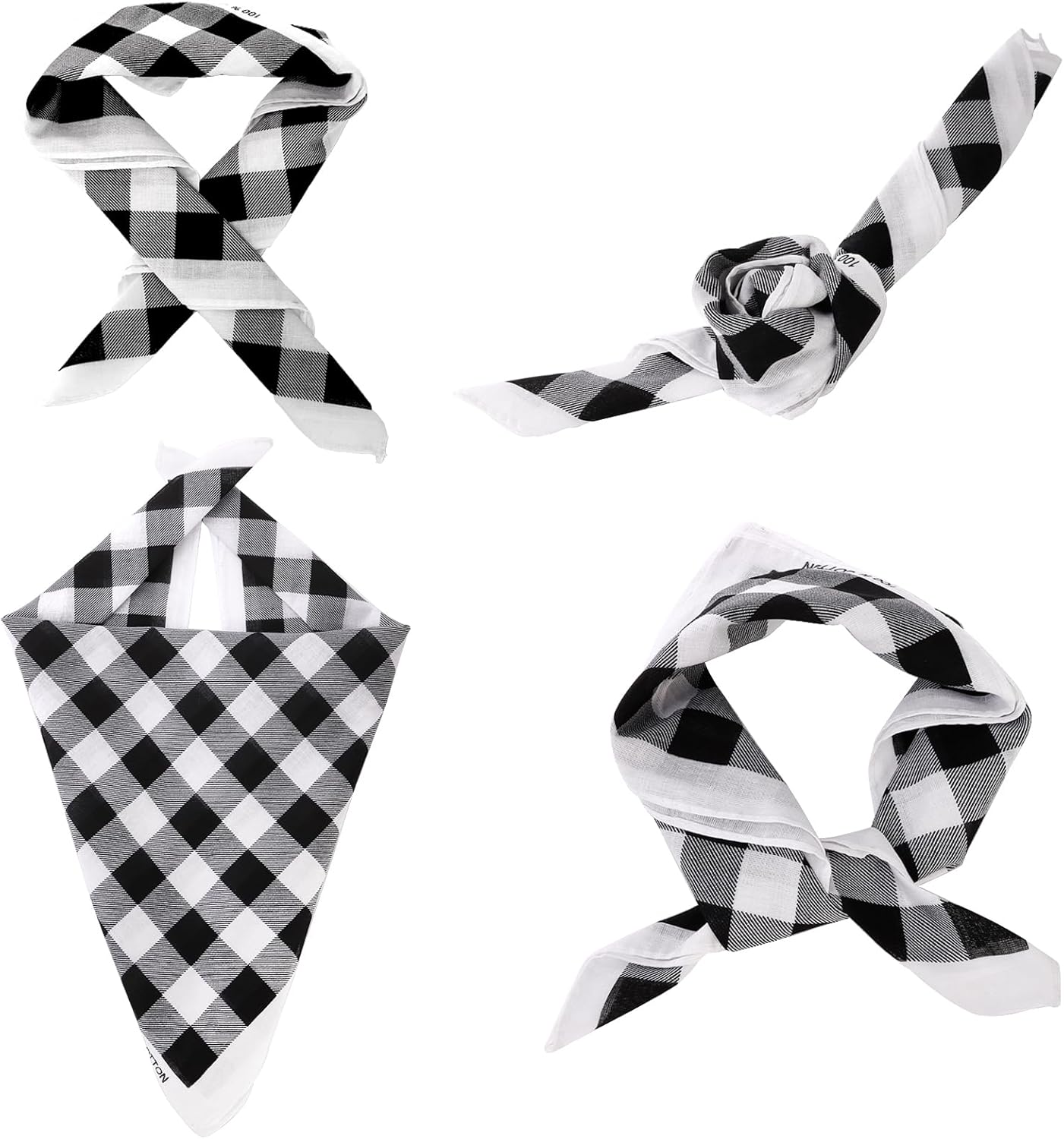 4 Pack Pet Cowboy Costume Accessories Set, 2 Pcs Hat and Bandana Scarf, Puppy Kitten Halloween Christmas Costume, West Party Cosplay Wearing for Cats Small Dogs - Image 5