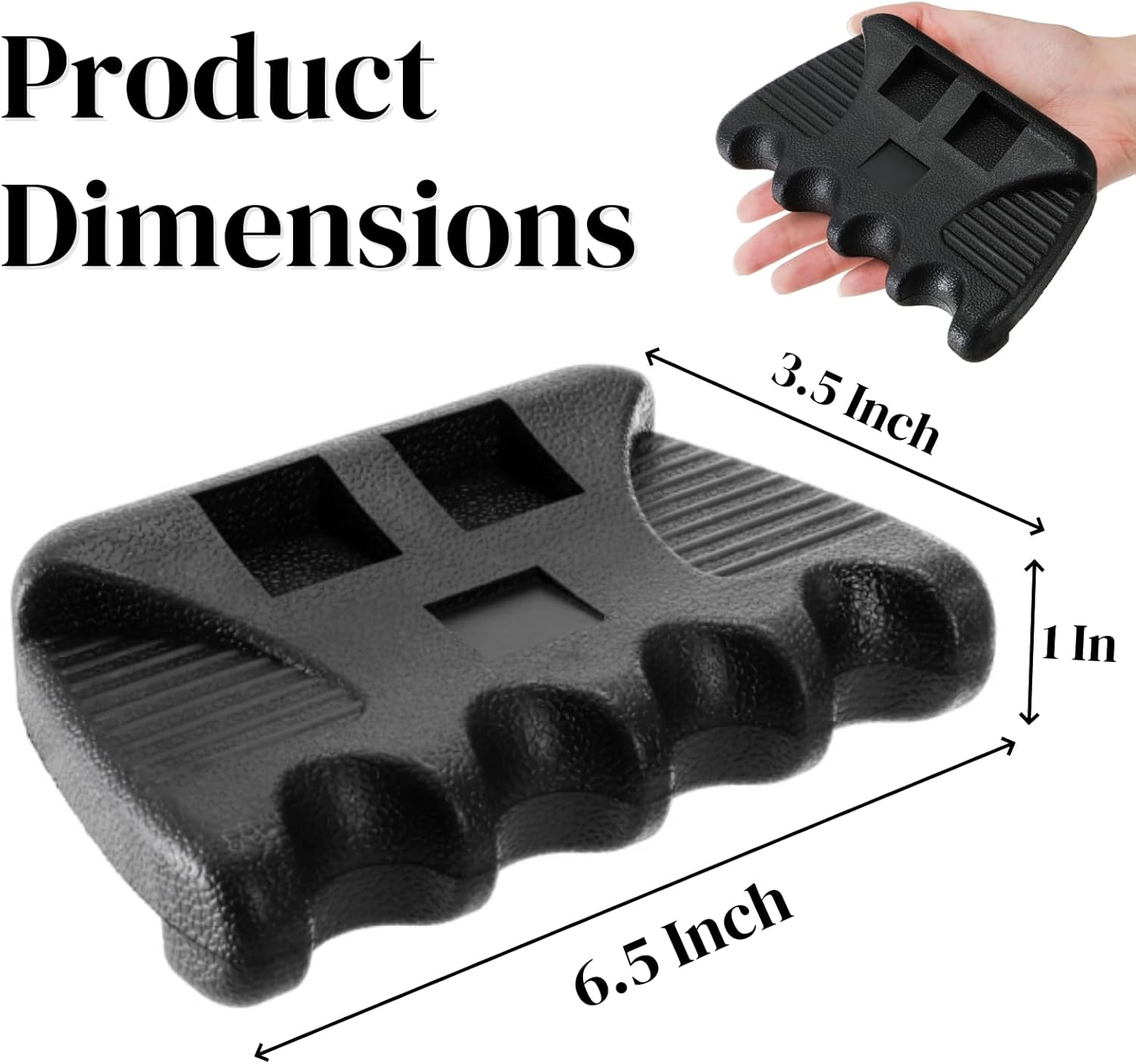 4 Holes Pool Cue Holder, Portable Weighted Rack, Mini Non-slip Stick Holder Claw with 2 Chalk Holders, Heavy Duty Rest for Billiard and Table - Image 2