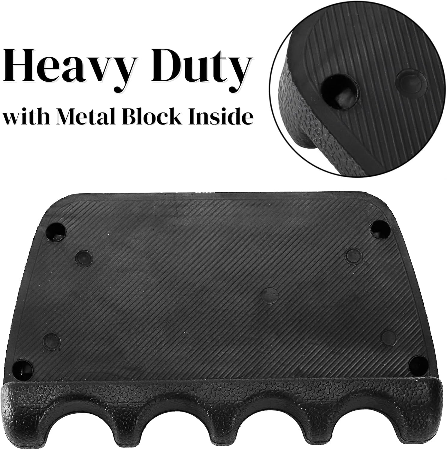 4 Holes Pool Cue Holder, Portable Weighted Rack, Mini Non-slip Stick Holder Claw with 2 Chalk Holders, Heavy Duty Rest for Billiard and Table - Image 3