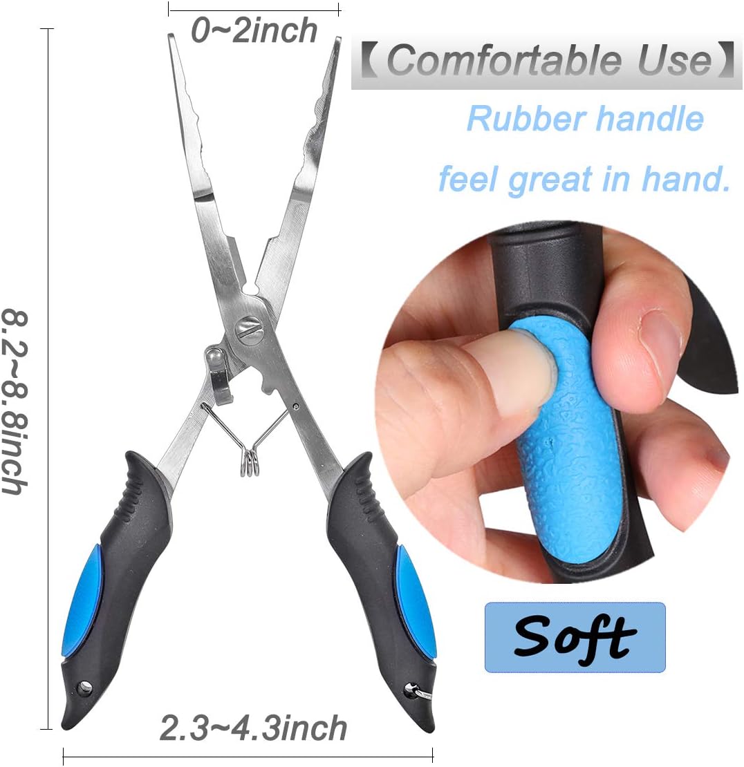 Vishaaktang - Hook Remover - Stainless Steel - Long Nose Hook Remover - With Sheath and Lanyard - Suitable for Line Clippers - Image 5