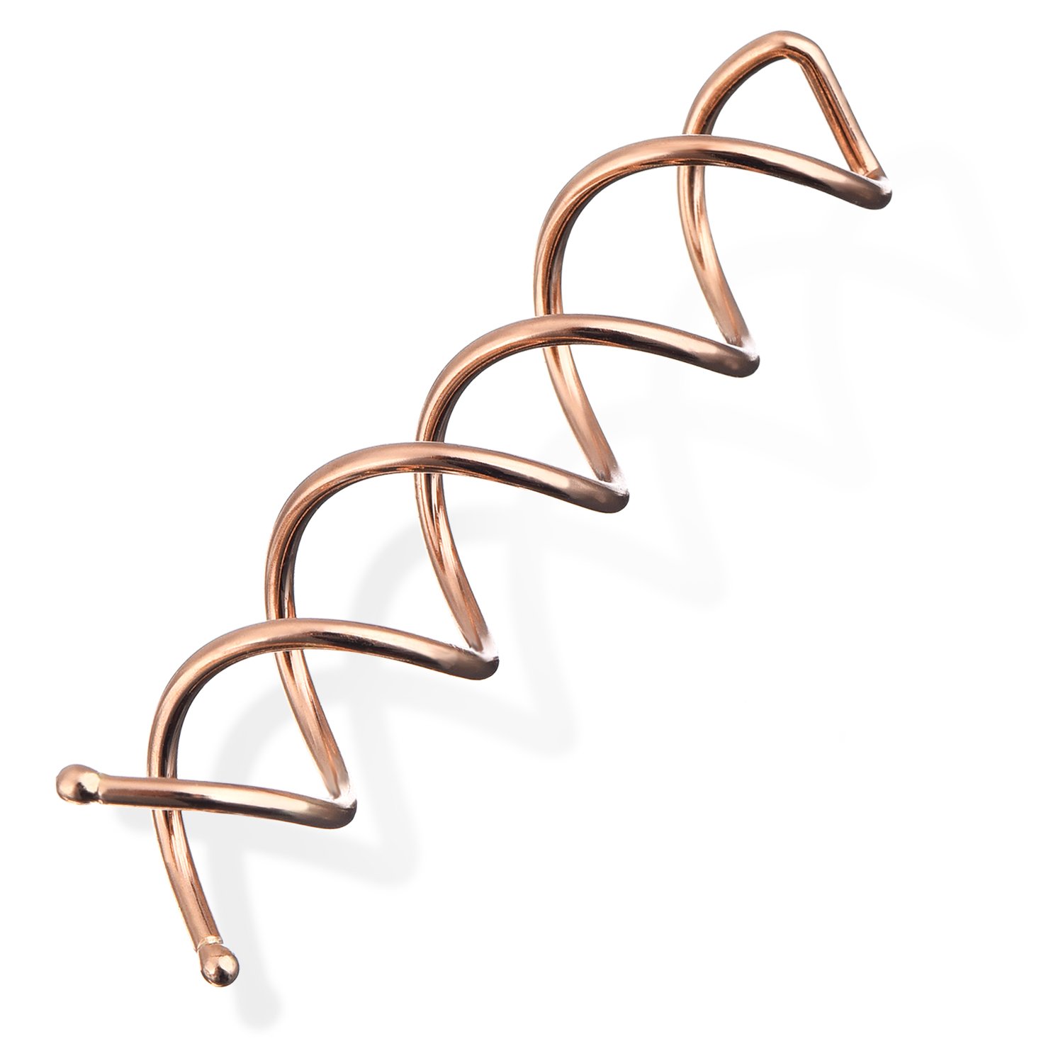 Spiral hair pins - rotating clips - knot rollers - DIY - rotating styling - hair sticks - hair styling tools - 20-piece set - rose gold - Image 3
