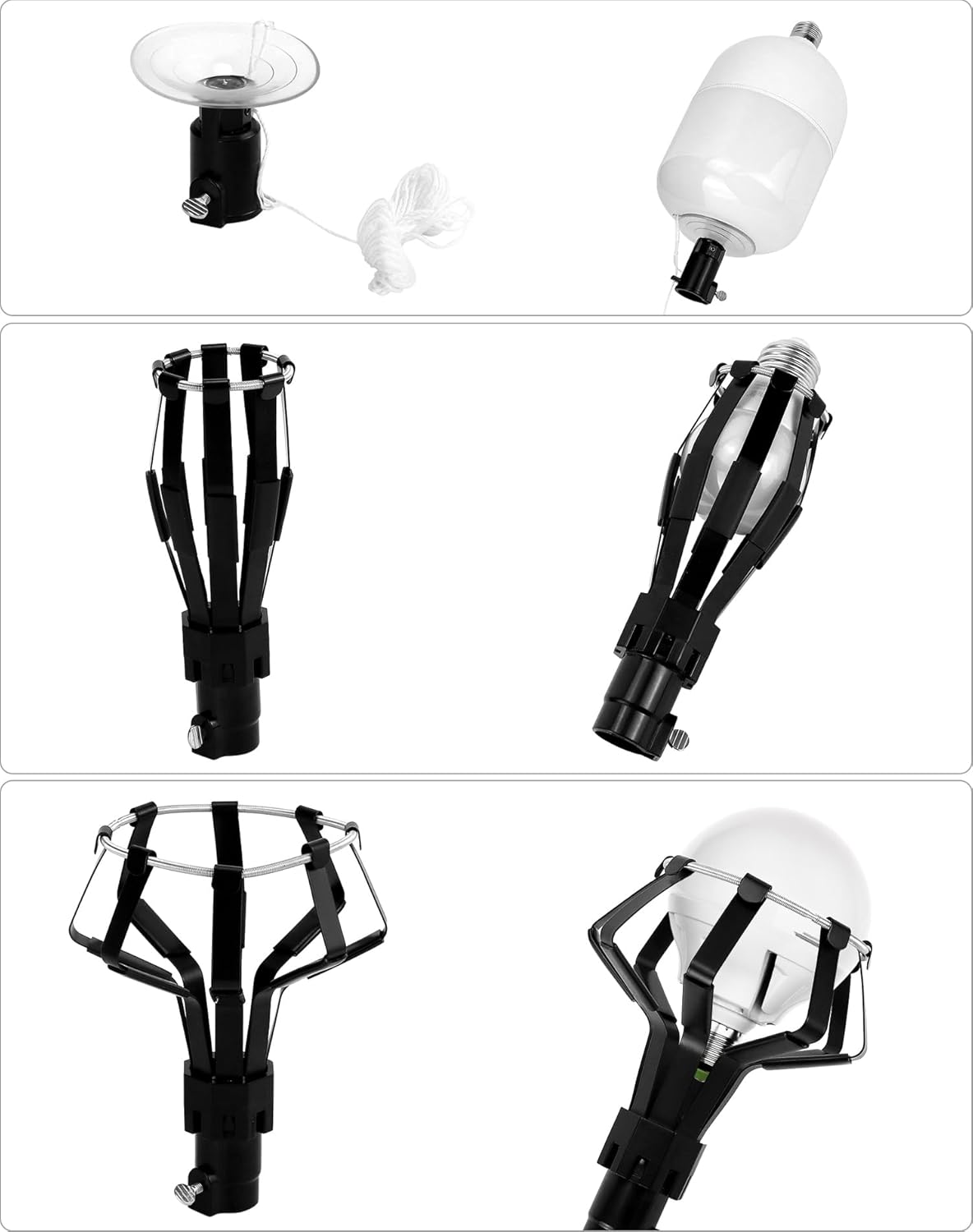 Professional lamp changing set - Lamp remover - Lamp removal and installation - 3-piece set - Suitable for light bulbs with high ceilings with standard, spotlight and recessed changers - Image 4