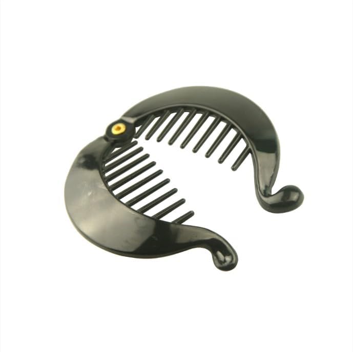 Hairpins - 3 pieces - Banana hairpin - Small banana hair comb - Fishbone hairpin - Side comb - Round - Horse tail holder - Hair accessory - Hair clip - Girls - Image 3