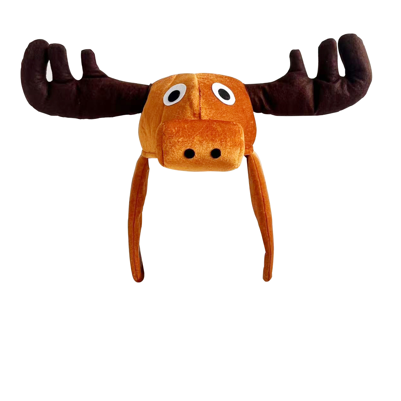 Funny reindeer antlers - elk warmers - hunter boots - funny animal theme - 3D reindeer - men's and women's clothing - role-play - Christmas reindeer costume - headwear accessories - Image 1