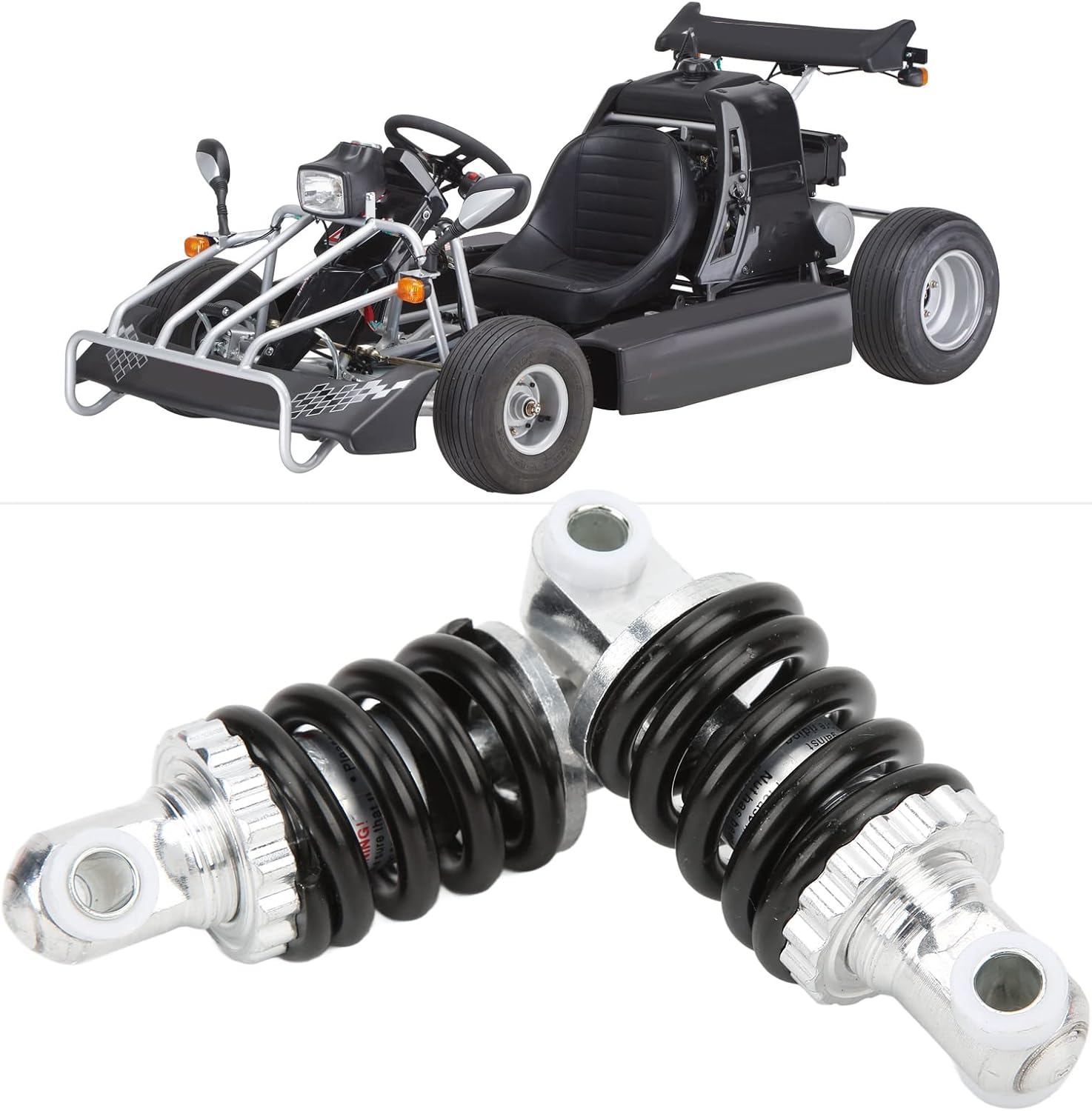 Shock absorber - 90 mm rear shock absorber - Suspension springs - 2 pieces - 400 lbs - Shock absorber springs - Dampers - Rear shock absorber - Suitable for 47cc and 49cc engines - Off-road vehicles - Minibikes - Image 3