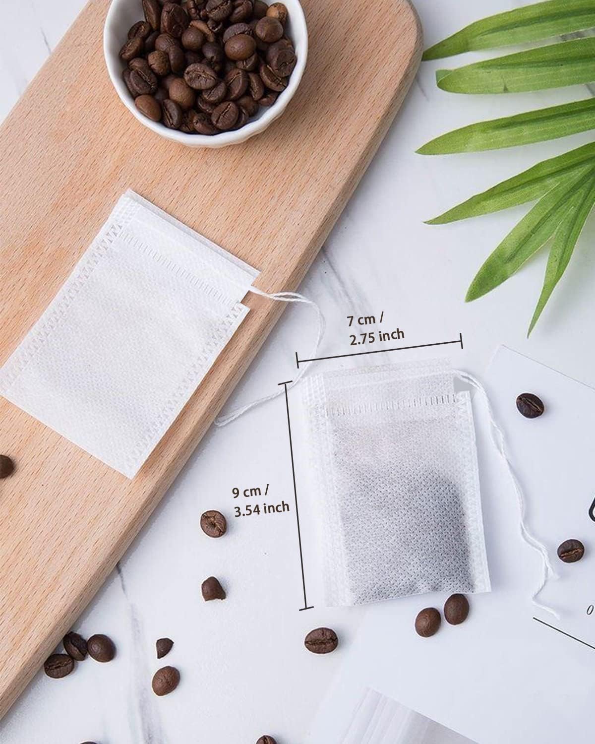Theemaker tea bags-200 pieces-7*9cm-disposable loose tea bags-tea filter bag-for loose tea-loose leaf tea-coffee-herbs-herb - Image 2