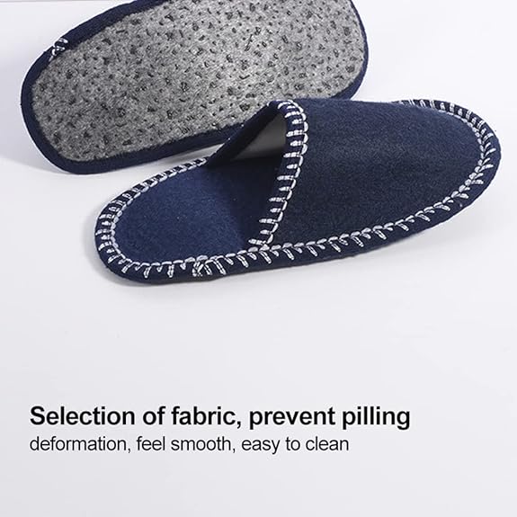 House Slippers - 6 pairs - 3 sizes - Guest Slippers - House Slipper Set - Fleece Wool - Non-slip - Disposable Slippers - Washable - Spa Slippers - Suitable for families - Hotels & travel - Image 3