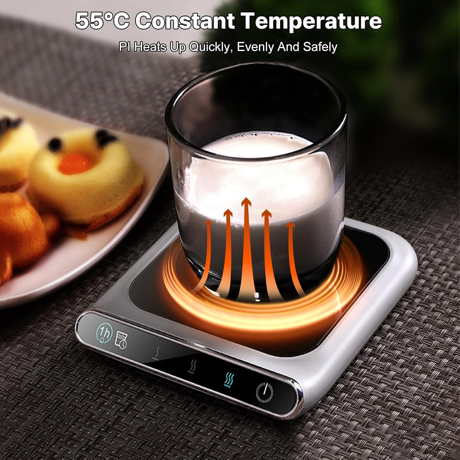 Mug warmer - temperature warmer with three speeds - cup warmer - heated coaster - mug warmer - USB cup warmer - coffee warmer - Image 3