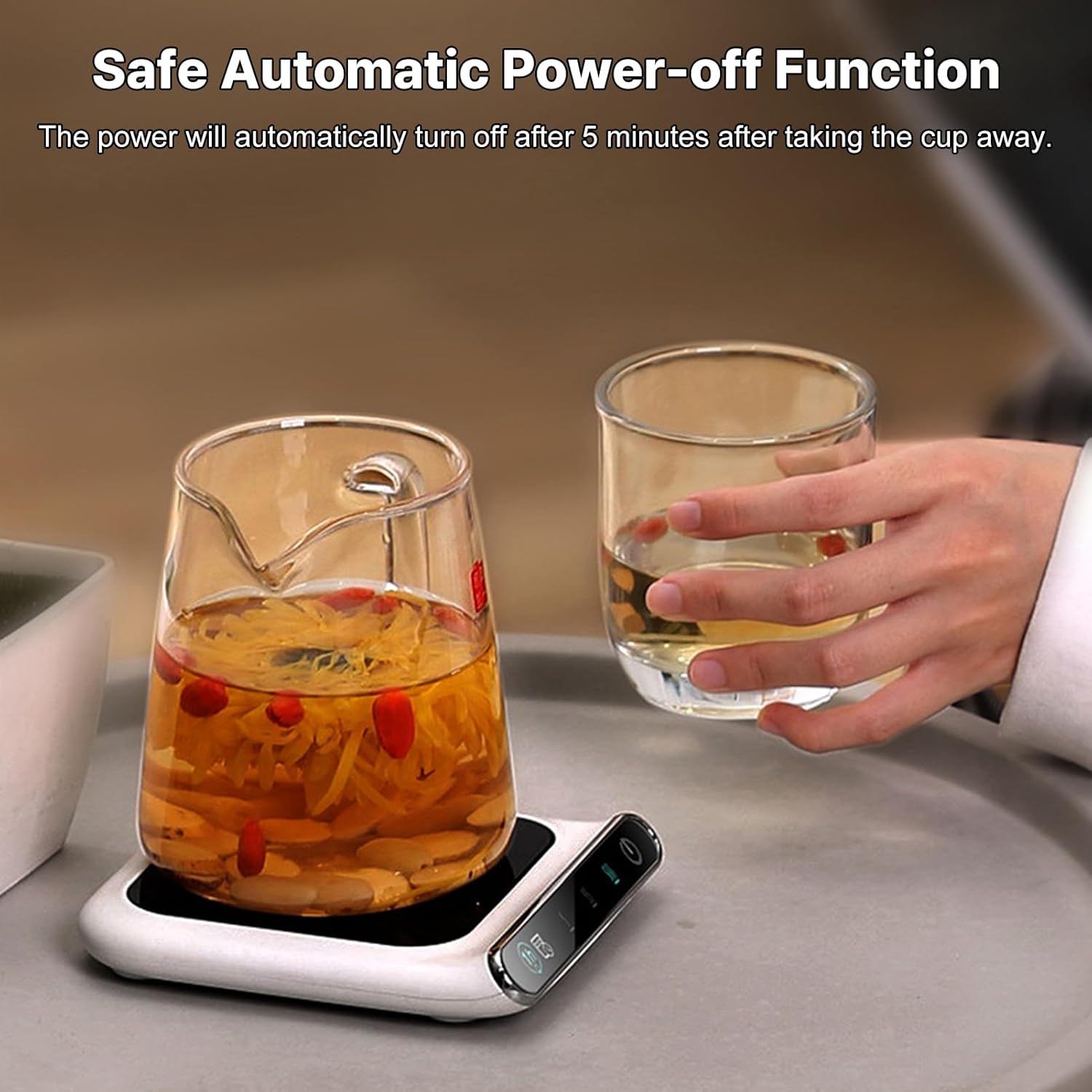 Mug warmer - temperature warmer with three speeds - cup warmer - heated coaster - mug warmer - USB cup warmer - coffee warmer - Image 4